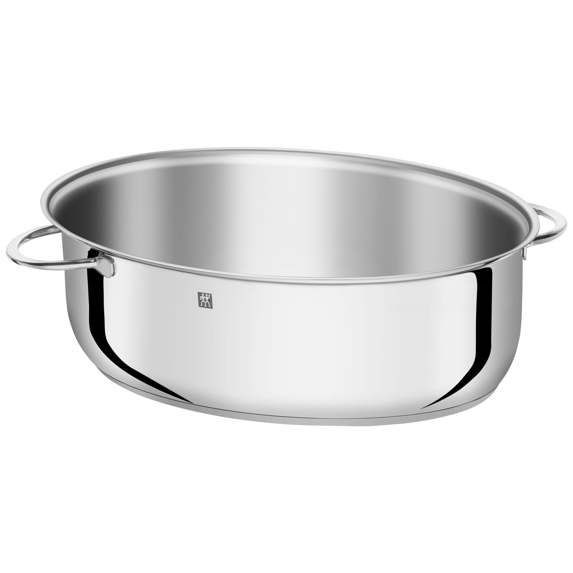 ZWILLING Plus 41 cm 18/10 Stainless Steel Oval Roaster, Silver-Bakeware-DECOROLALA