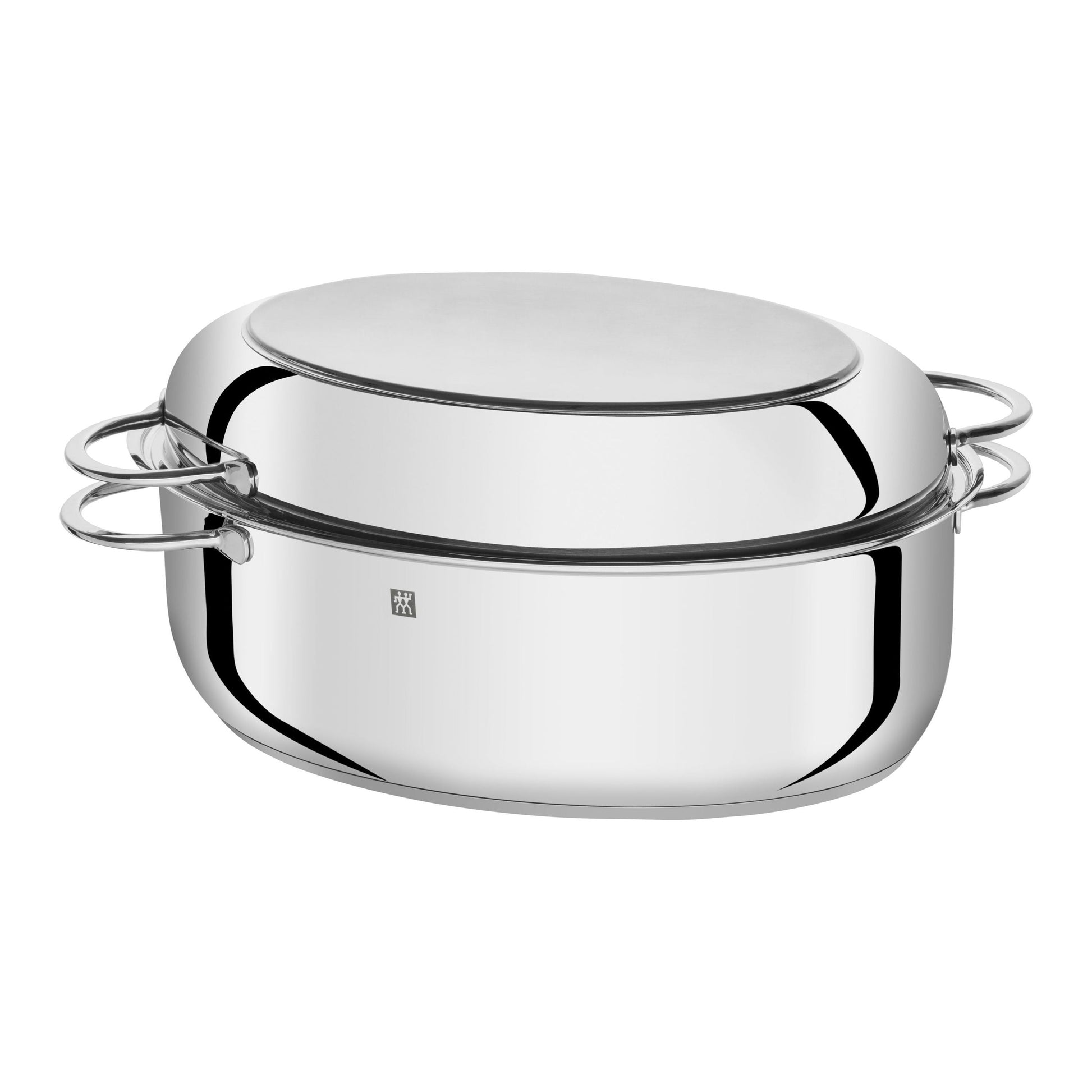 ZWILLING Plus 41 cm 18/10 Stainless Steel Oval Roaster, Silver-Bakeware-DECOROLALA