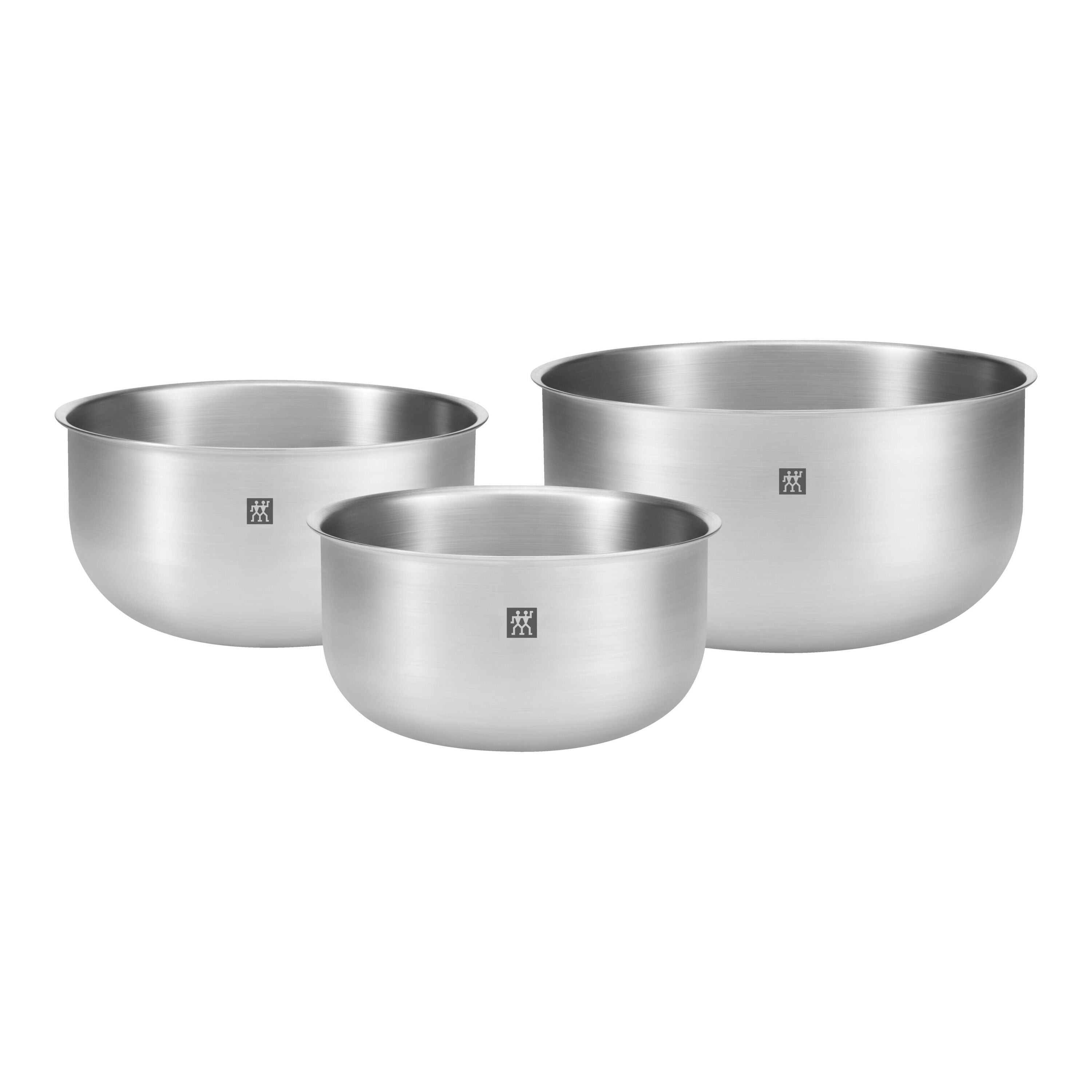 ZWILLING Prep 3 Piece 18/10 Stainless Steel Bowl Set, Silver-Dinnerware-DECOROLALA