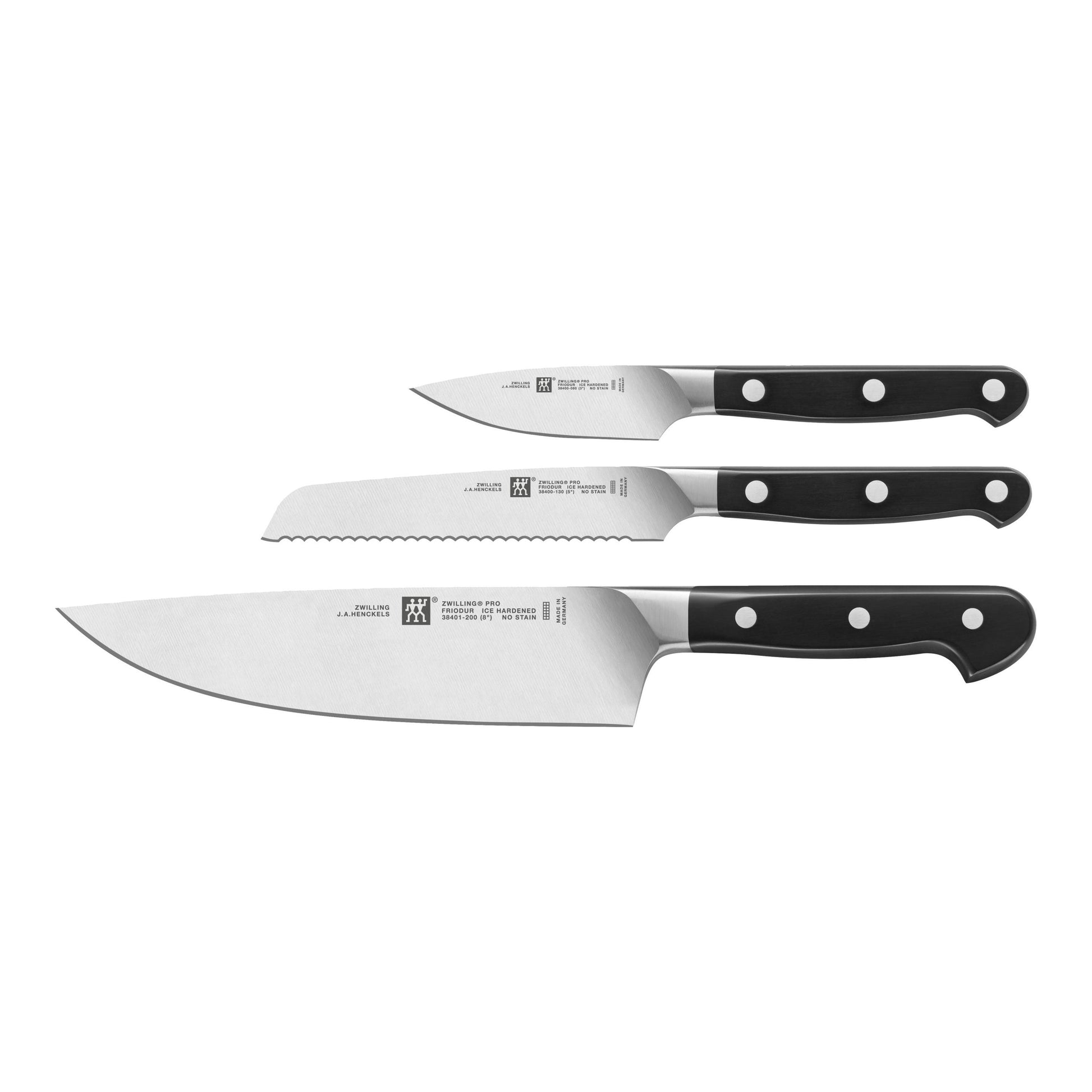 ZWILLING Pro 3-Piece Knife Set - German Made-Knife Set-DECOROLALA