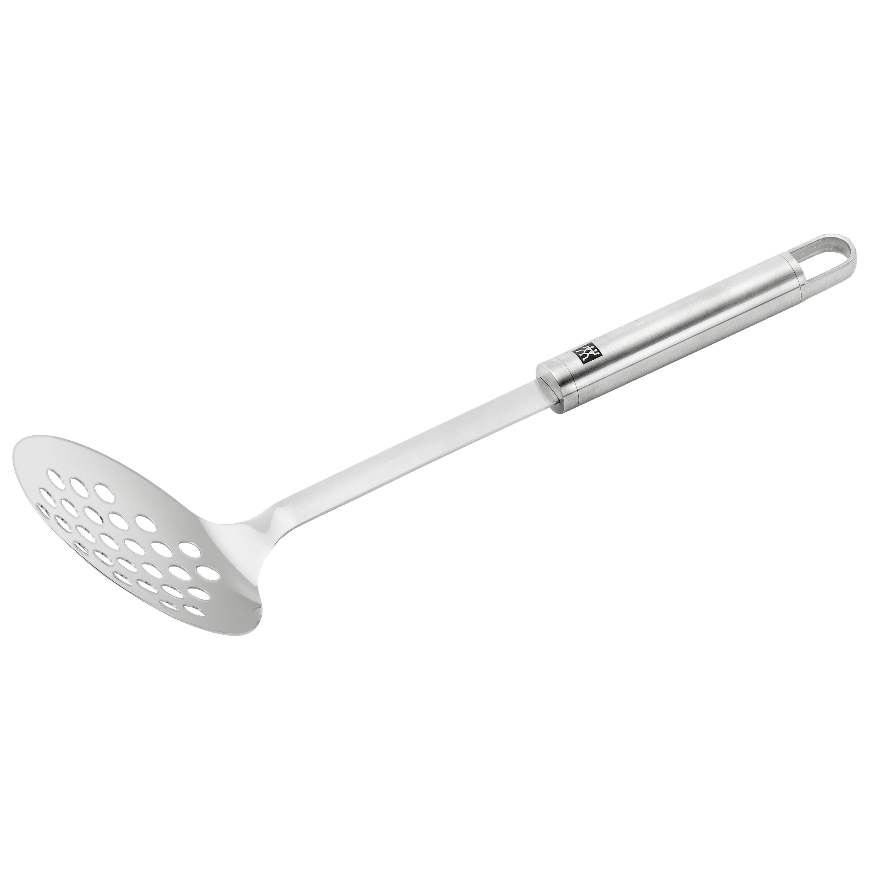 ZWILLING Pro 33 cm 18/10 Stainless Steel Skimming Ladle, Silver-Slotted Spoon-DECOROLALA