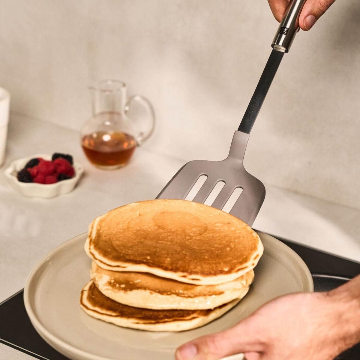 ZWILLING Pro 35 cm 18/10 Stainless Steel Turner, Silver-Spatulas-DECOROLALA