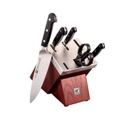 ZWILLING Pro 6 Piece Self Sharpening Block Set, Brown-Knife Block-DECOROLALA
