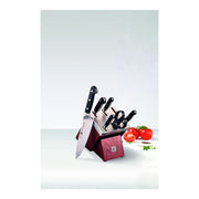 ZWILLING Pro 7 Piece Self Sharpening Block Set, Brown-Knife Block-DECOROLALA