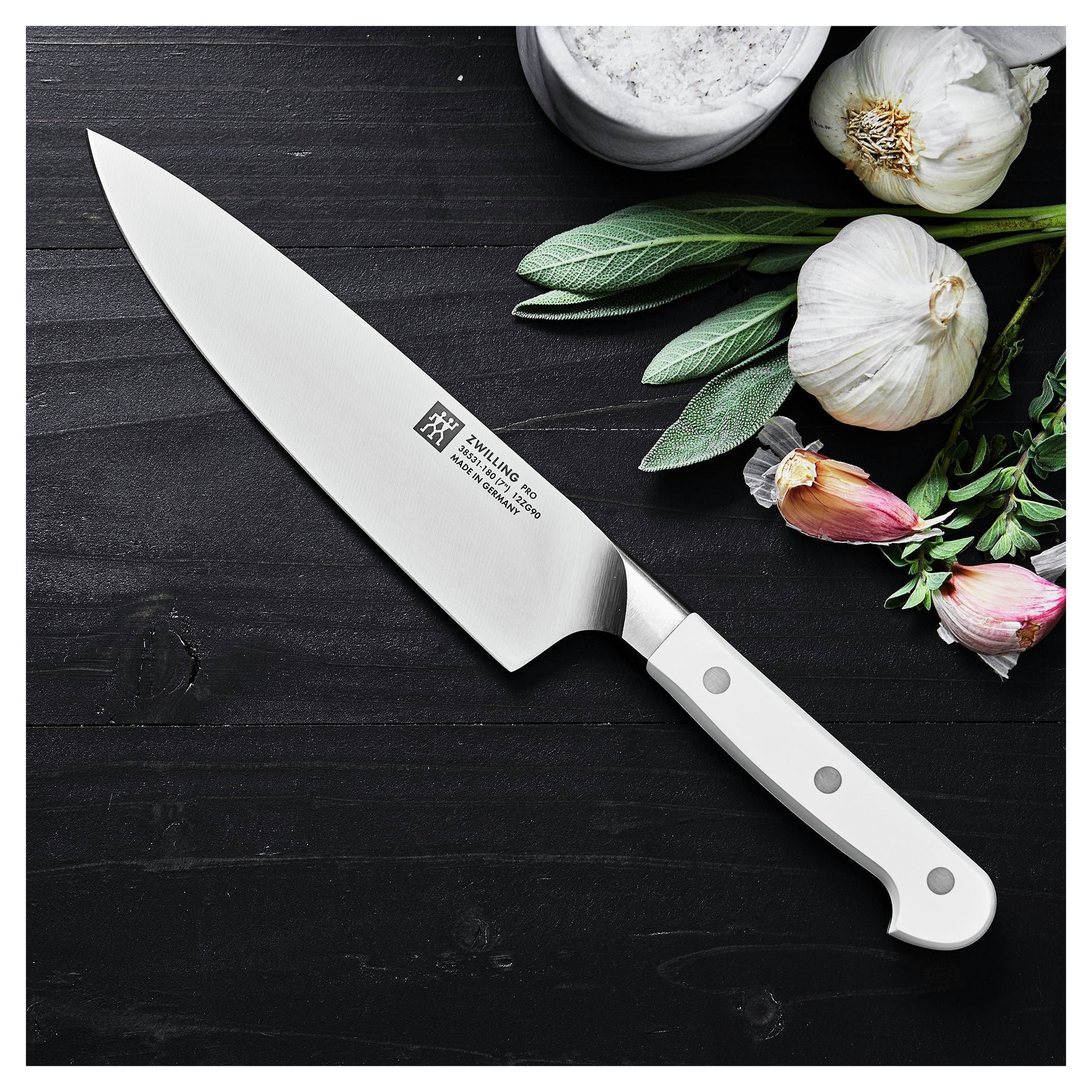 ZWILLING Pro Le Blanc 7" Chef's Knife White-Chef Knife-DECOROLALA