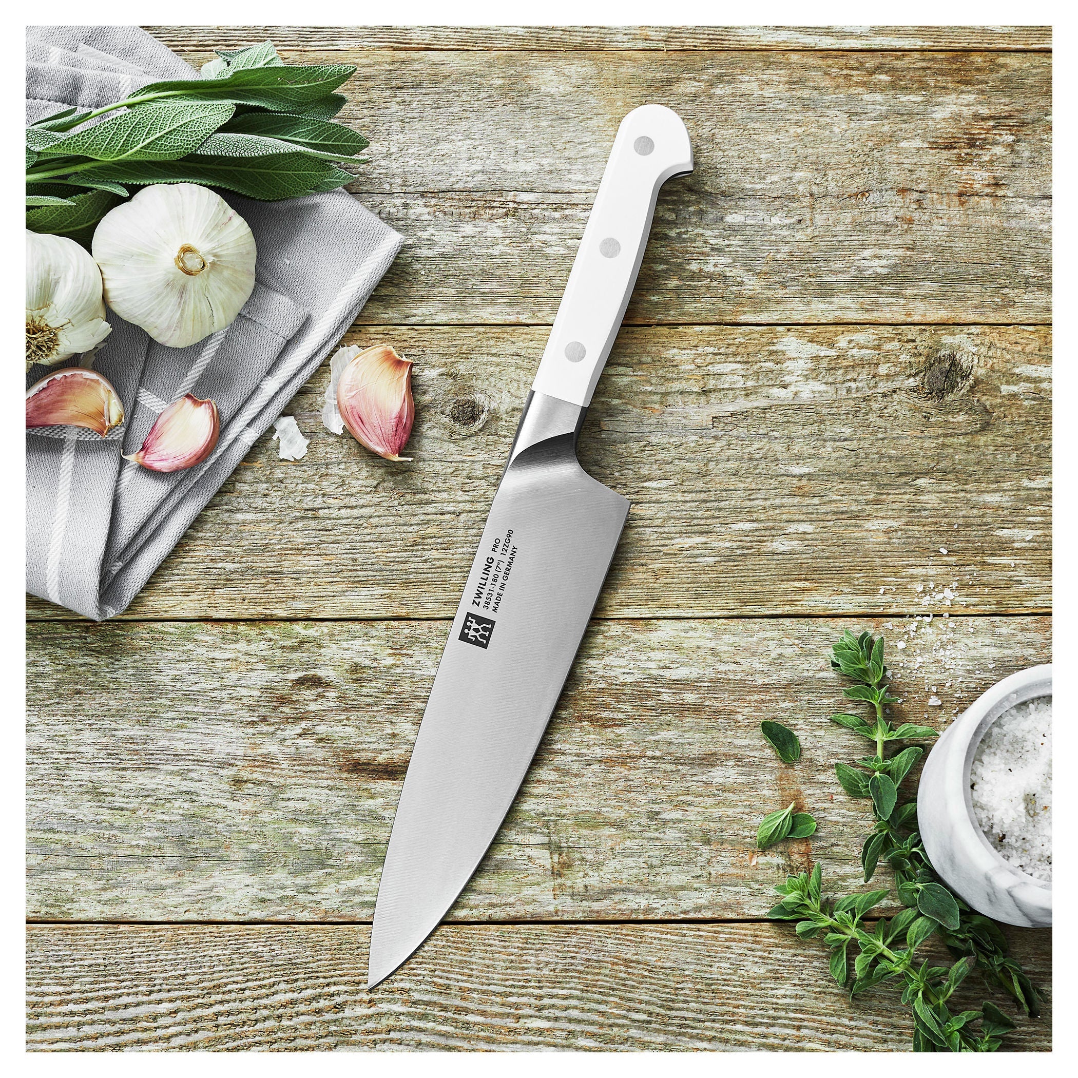 ZWILLING Pro Le Blanc 7" Chef's Knife White-Chef Knife-DECOROLALA