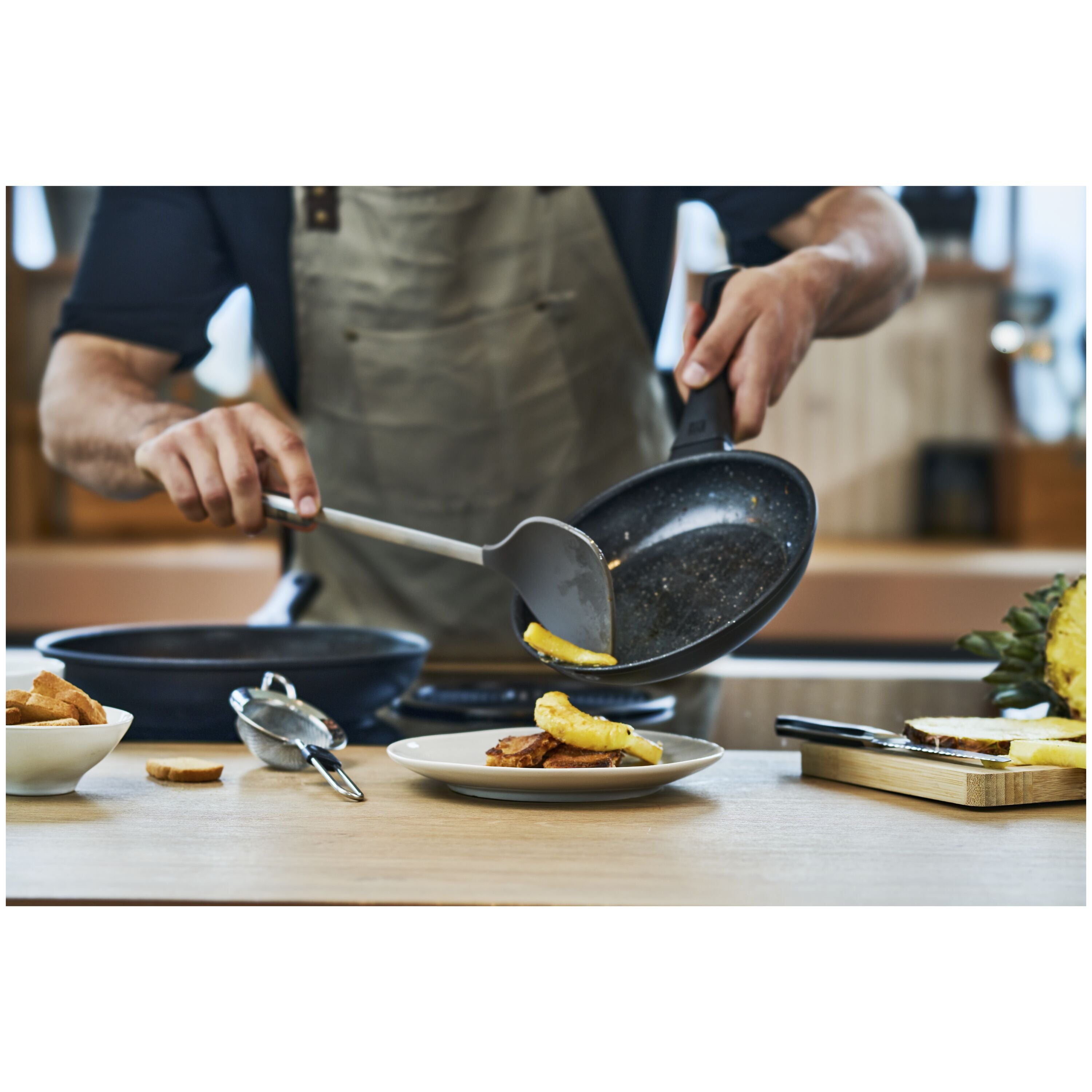 ZWILLING Pro Silicone Wok Turner - 37cm Silver-Spatula-DECOROLALA