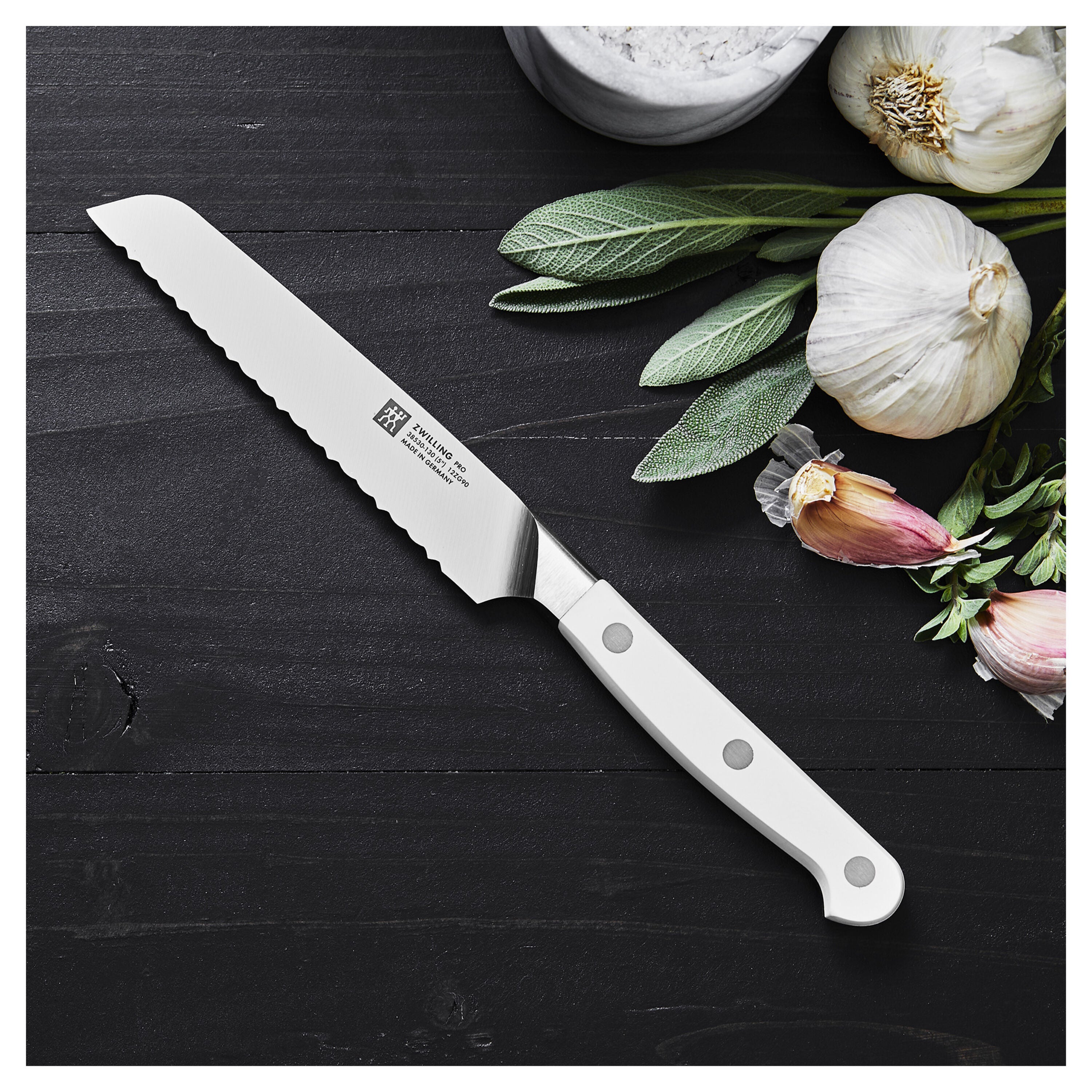 ZWILLING Pro le blanc 5 inch Utility Knife, White-Utility Knife-DECOROLALA