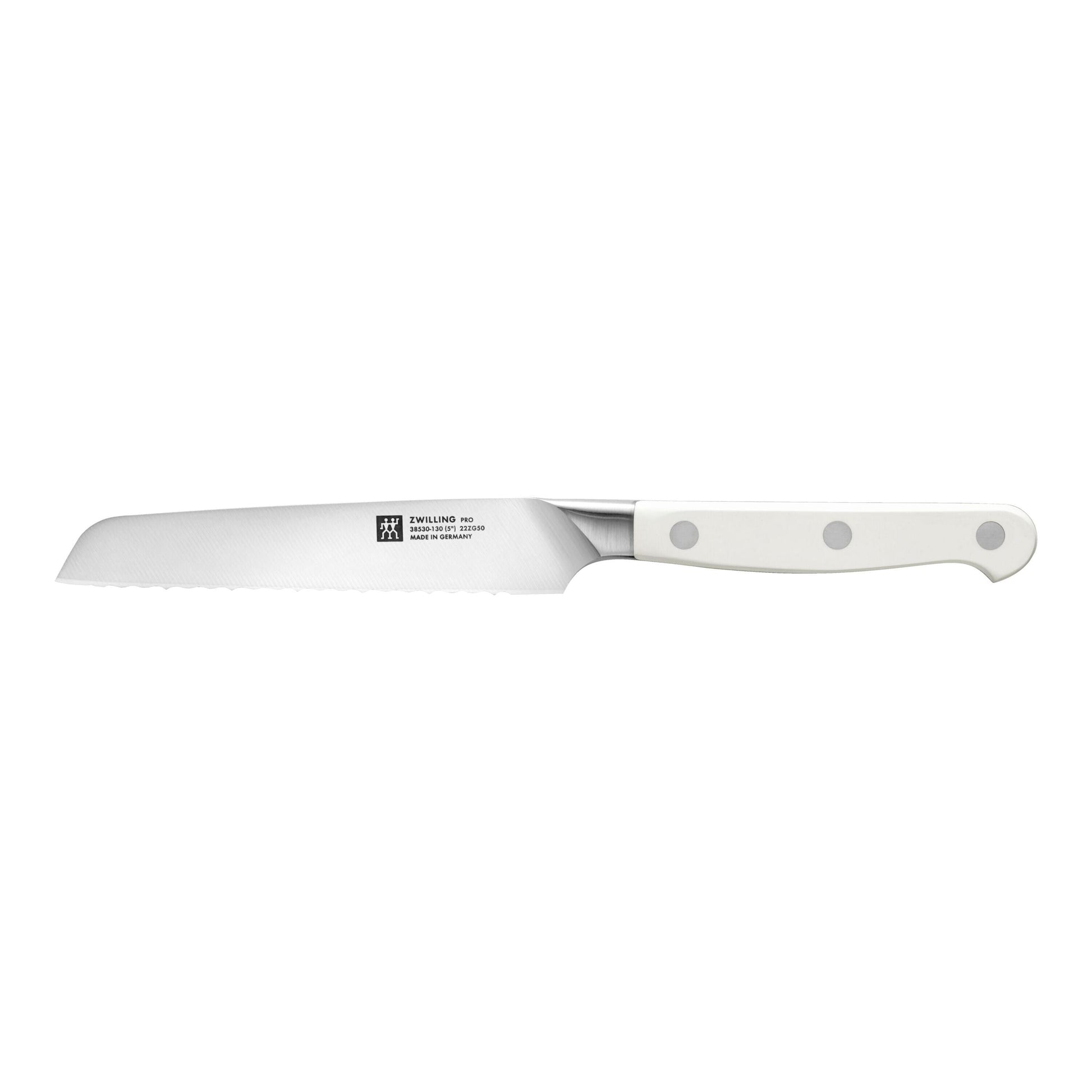 ZWILLING Pro le blanc 5 inch Utility Knife, White-Utility Knife-DECOROLALA