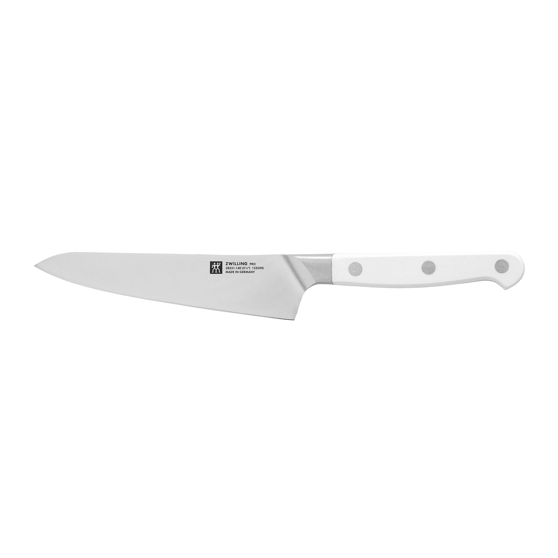 ZWILLING Pro le blanc 5.5 inch Chef's Knife Compact, White-Chef Knife-DECOROLALA