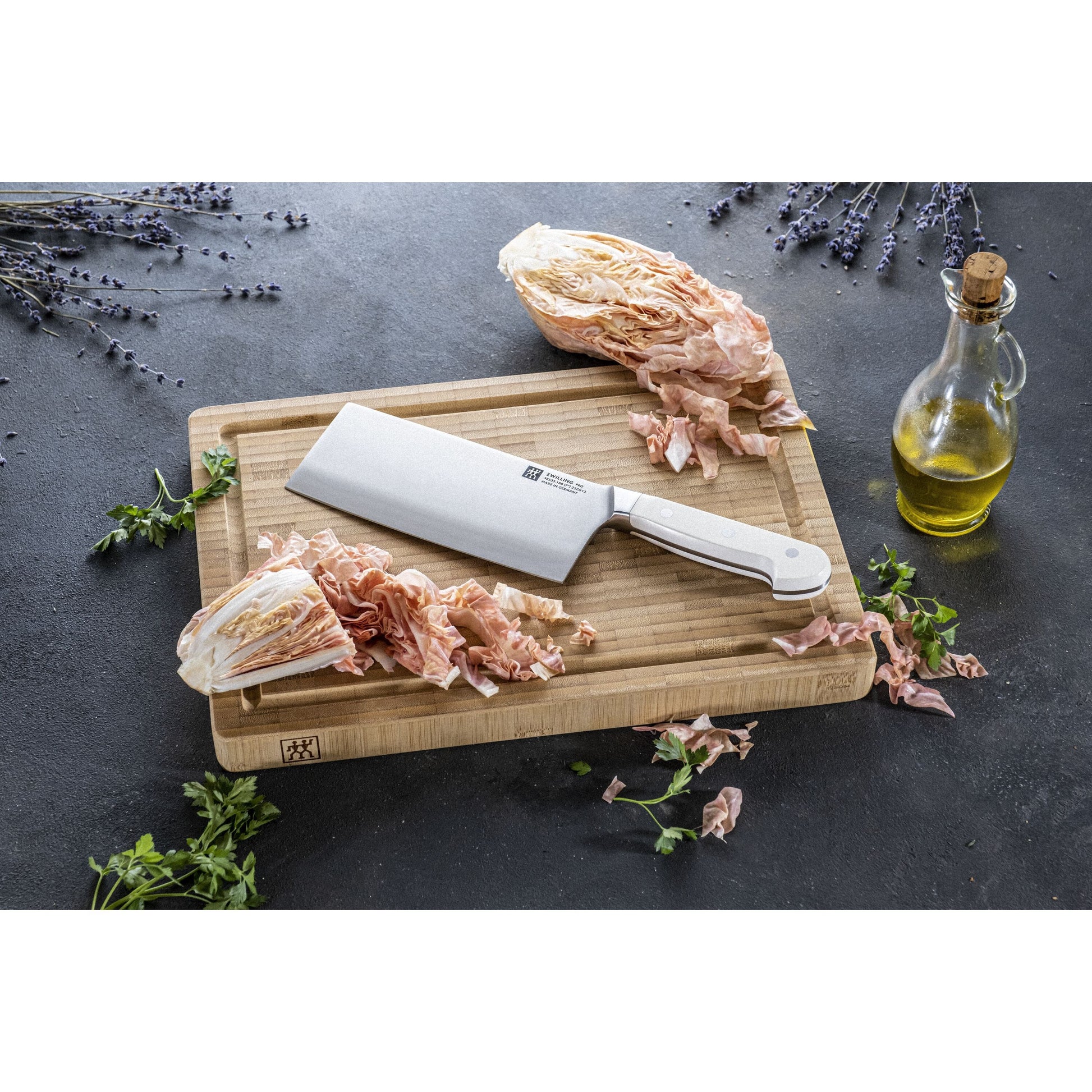 ZWILLING Pro le blanc 7 inch Chinese Chef's Knife, White-Chef Knife-DECOROLALA