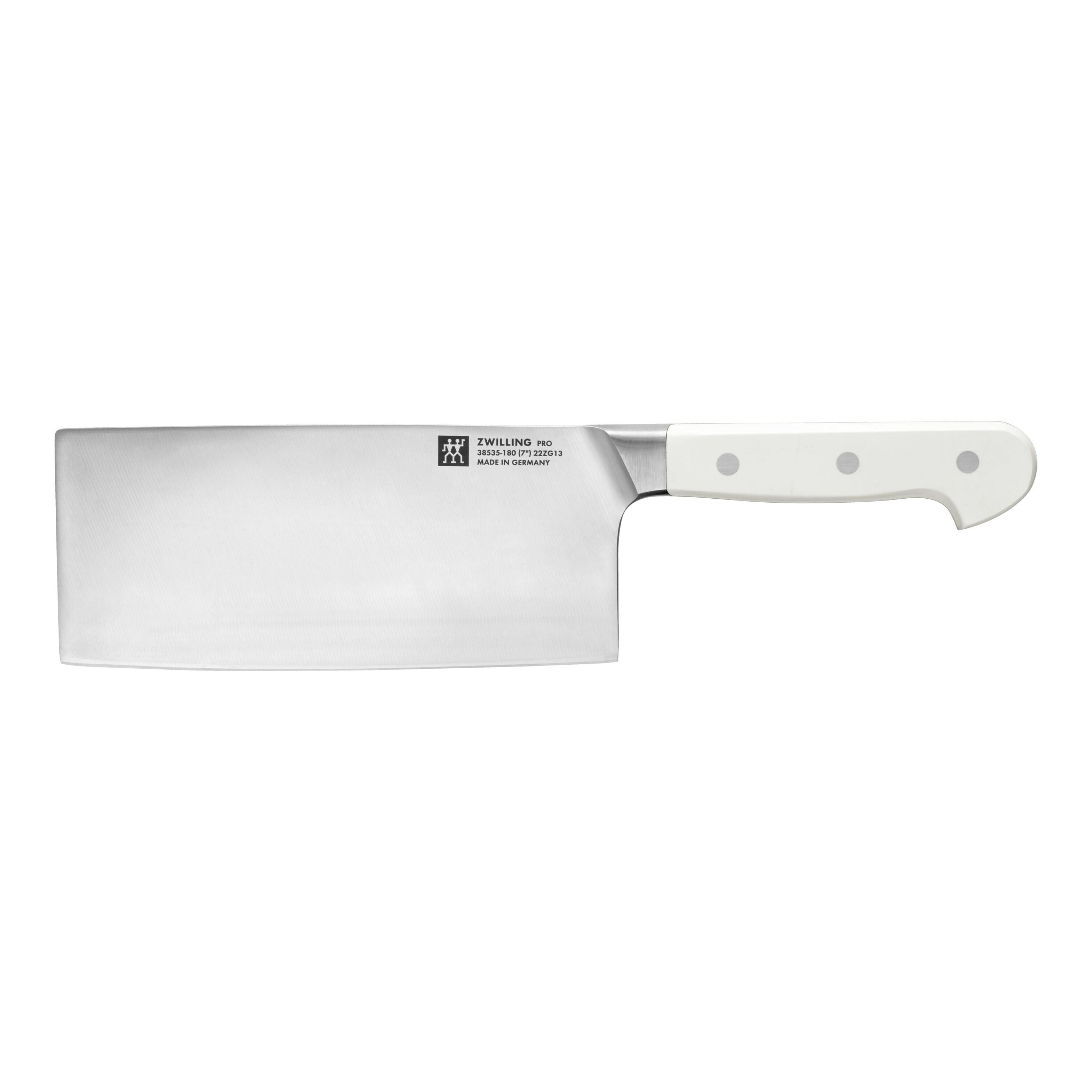 ZWILLING Pro le blanc 7 inch Chinese Chef's Knife, White-Chef Knife-DECOROLALA