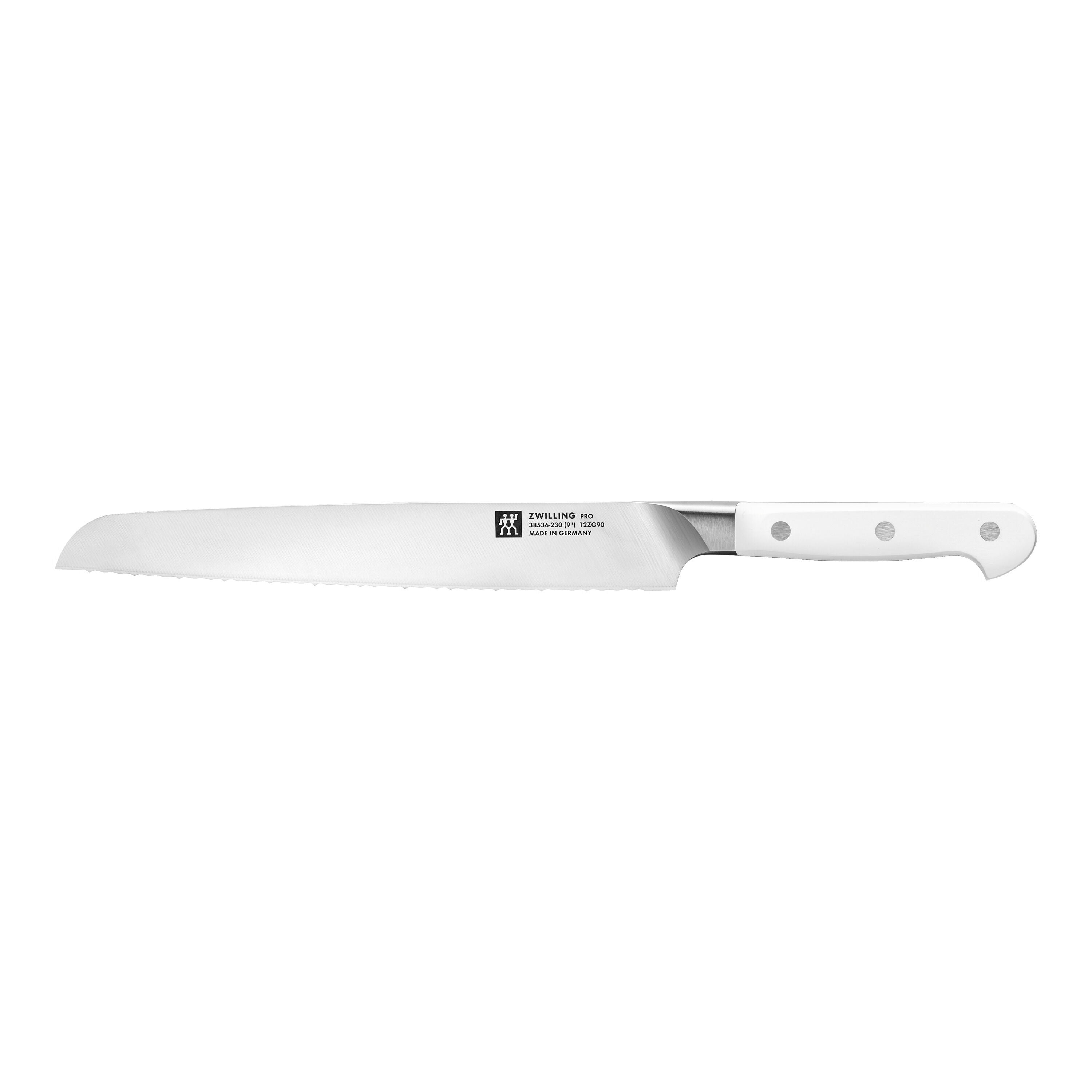 ZWILLING Pro le blanc 9 inch Bread Knife, White-Bread Knife-DECOROLALA