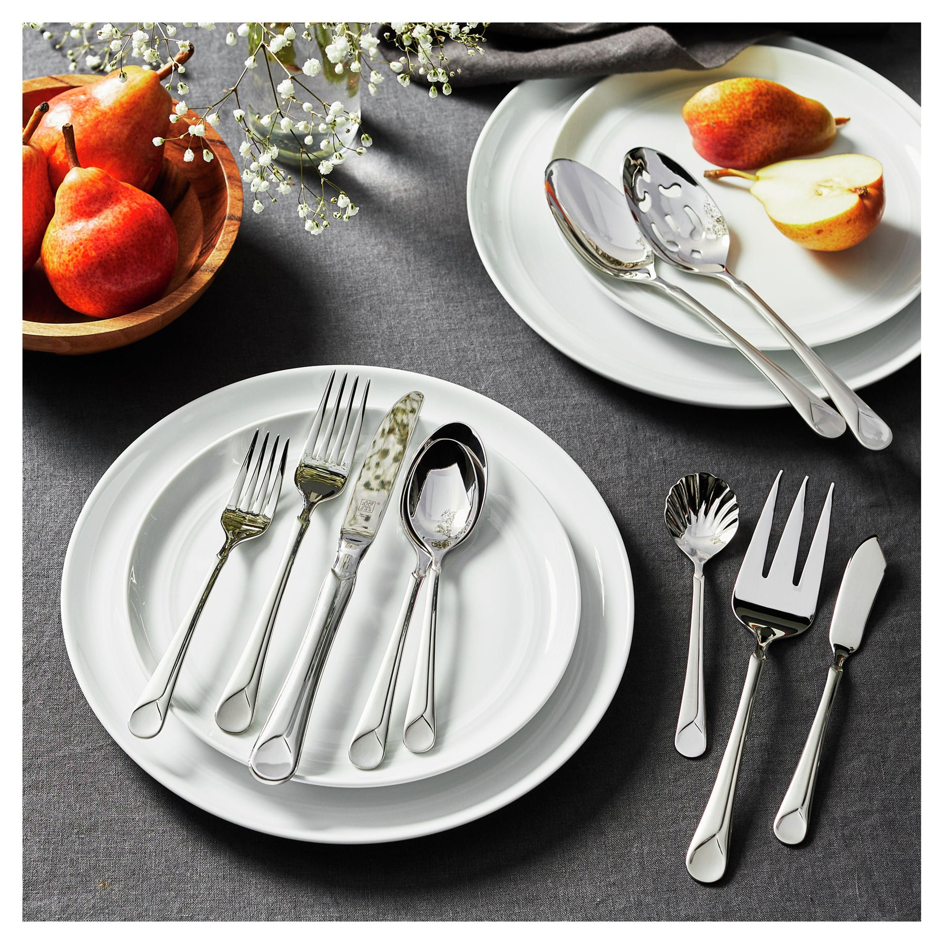 ZWILLING Provence 45 Piece Flatware Set Matted/Polished-Flatware Set-DECOROLALA