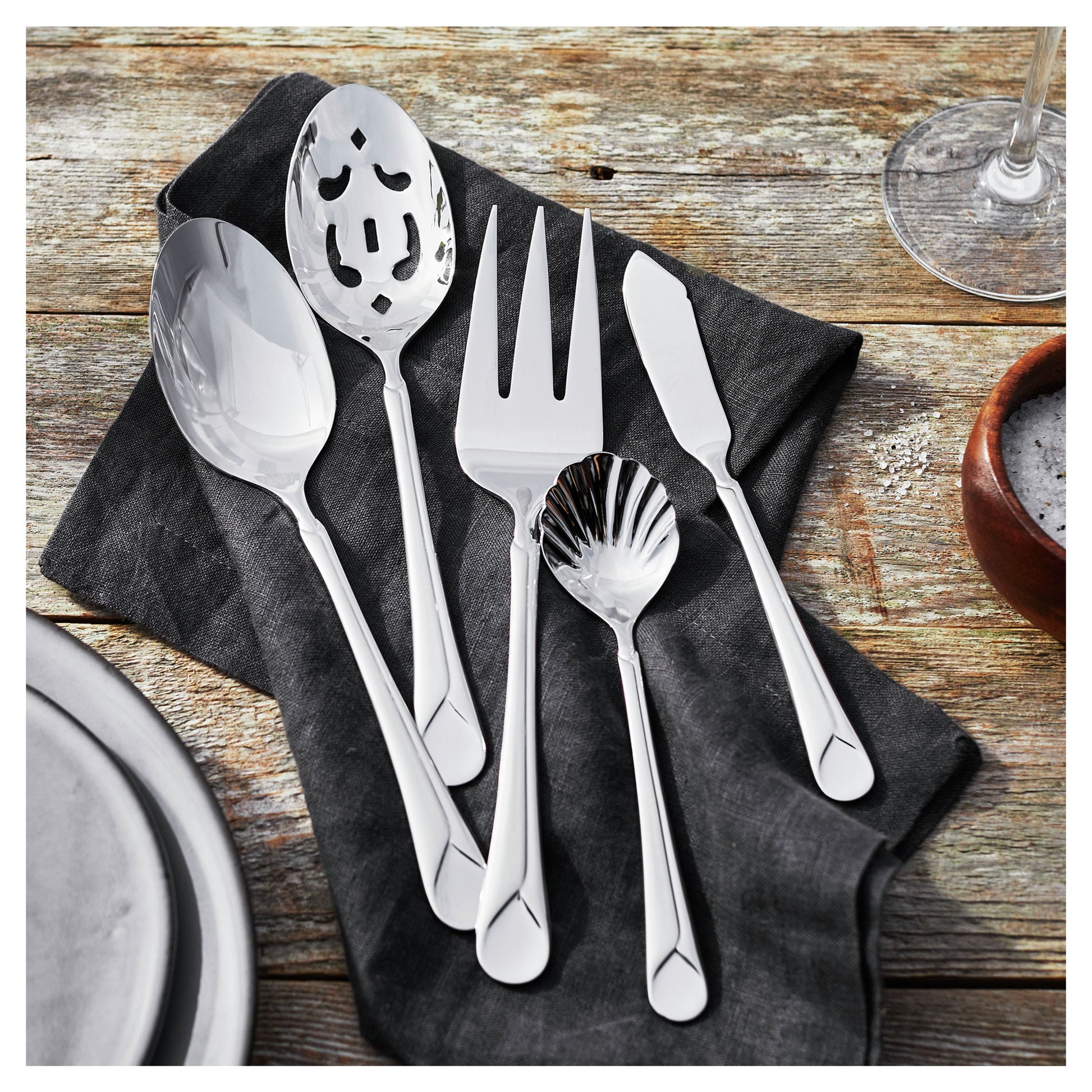 ZWILLING Provence 45 Piece Flatware Set Matted/Polished-Flatware Set-DECOROLALA