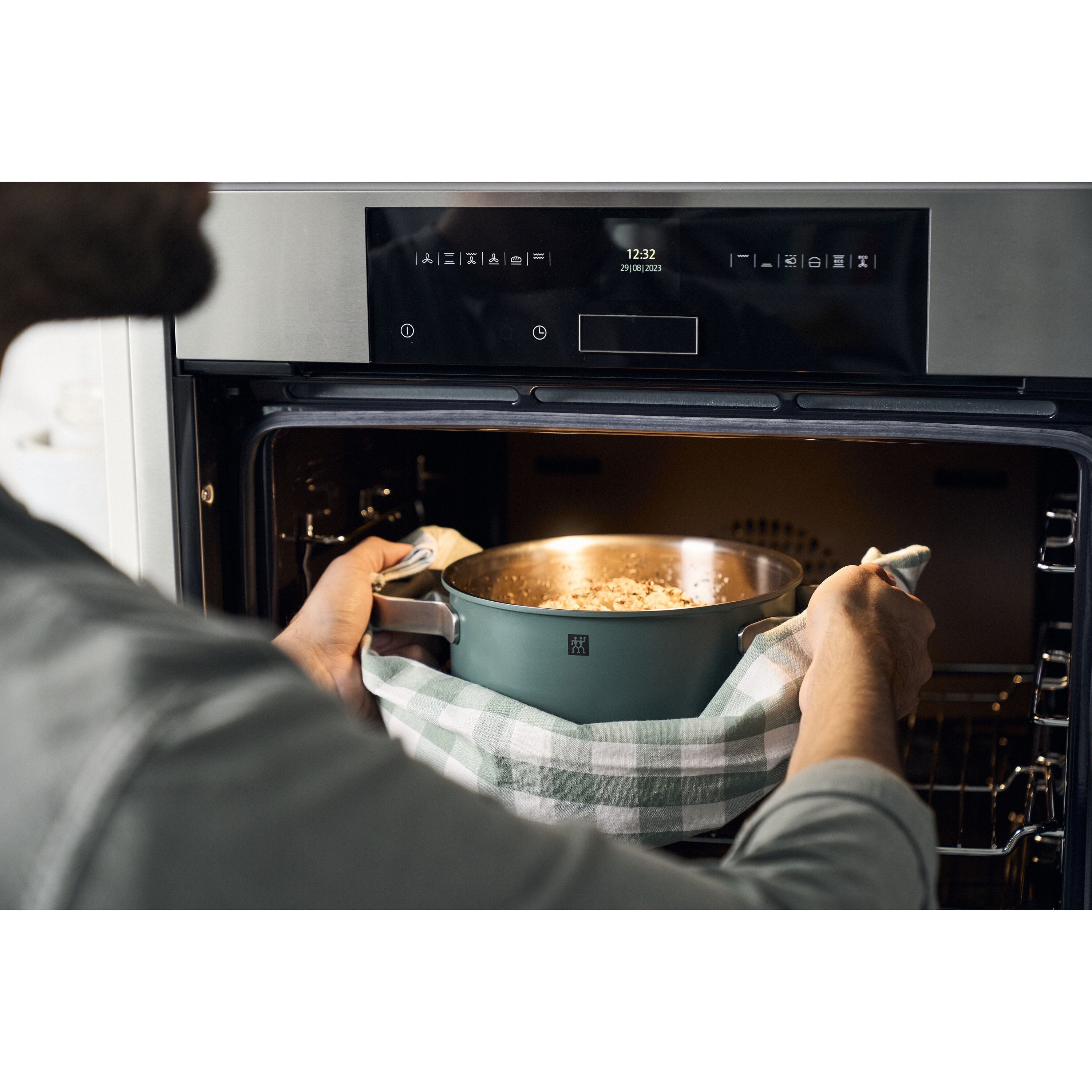 ZWILLING Pure Cookware Set, 6 Piece 18/10 Stainless Steel, Green-Cookware Set-DECOROLALA