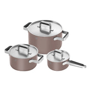 ZWILLING Pure Cookware Set, 6 Piece 18/10 Stainless Steel, Rose-Cookware Set-DECOROLALA