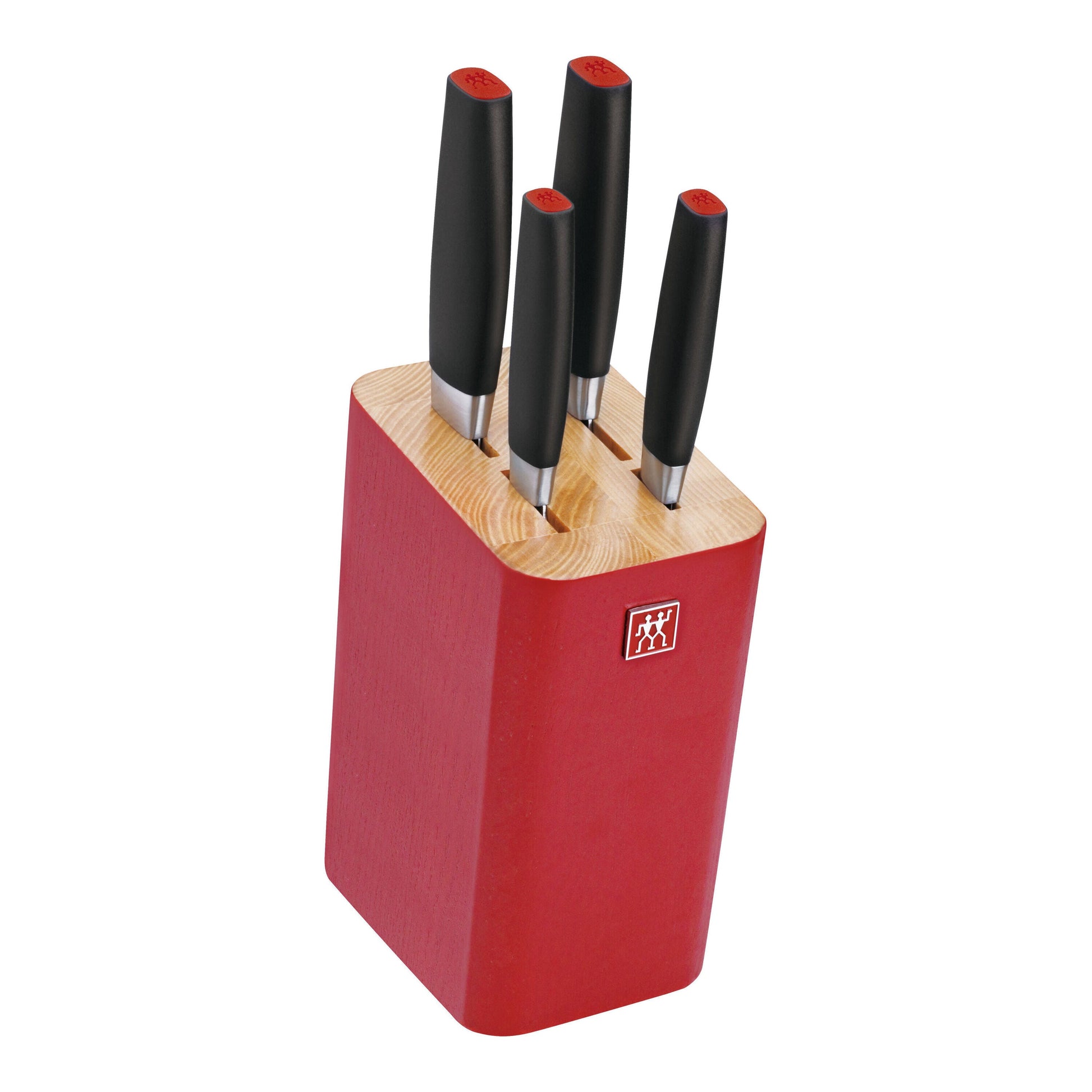 ZWILLING Select 5 Piece Knife Block Set, Red-Knife Set-DECOROLALA