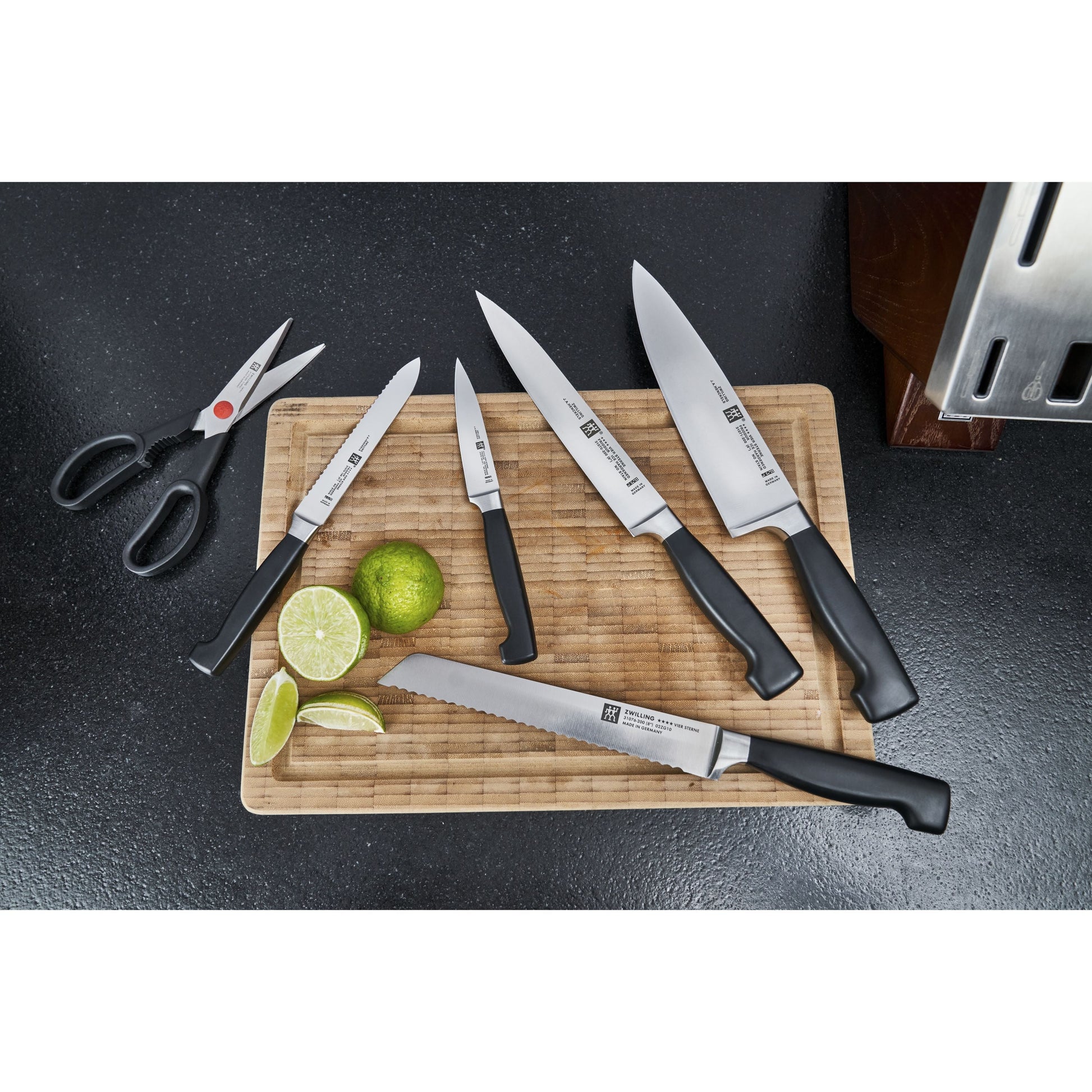 ZWILLING Self-Sharpening Knife Block Set - 7pc-Kitchen Tool-DECOROLALA