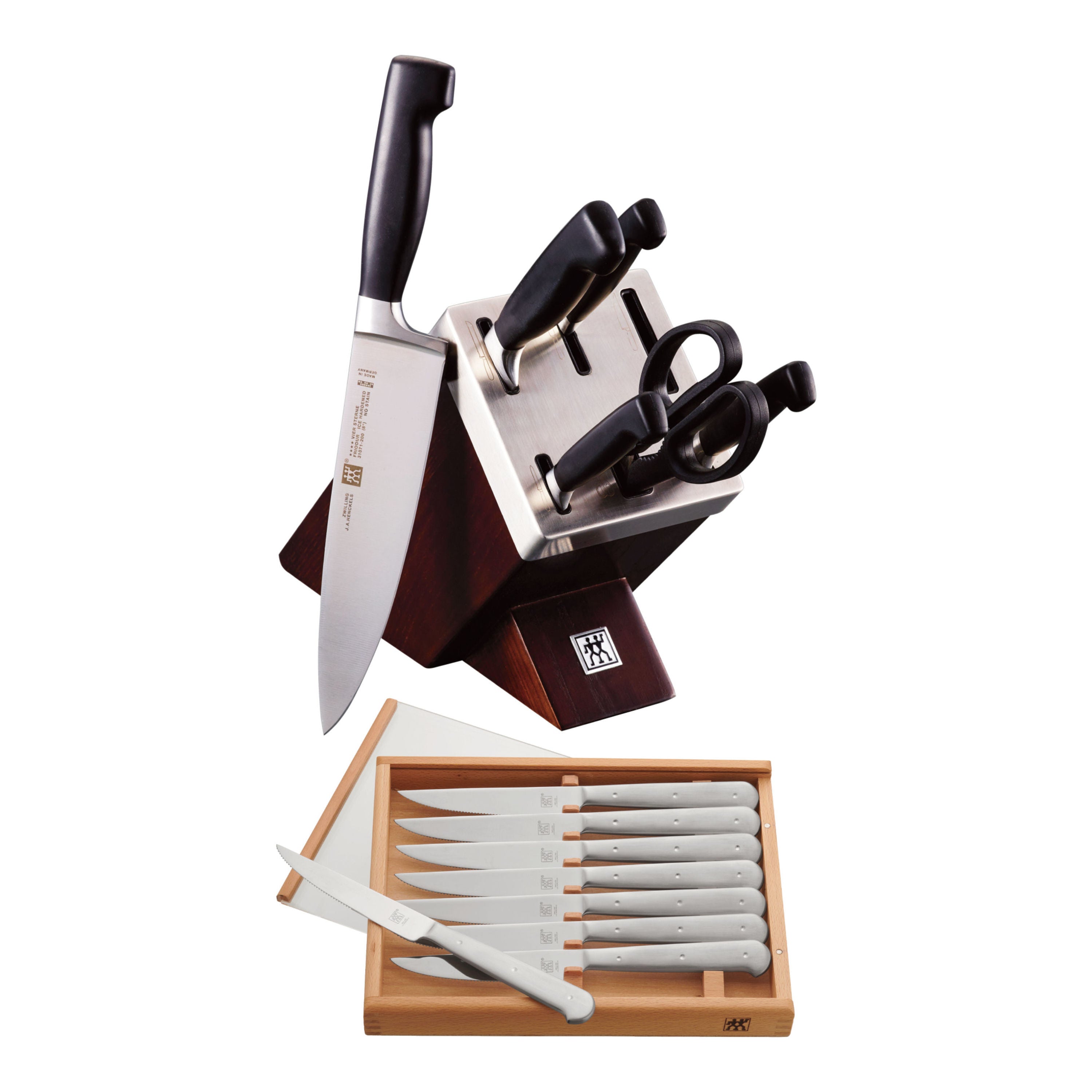 ZWILLING Self-Sharpening Knife Block Set - 7pc-Kitchen Tool-DECOROLALA
