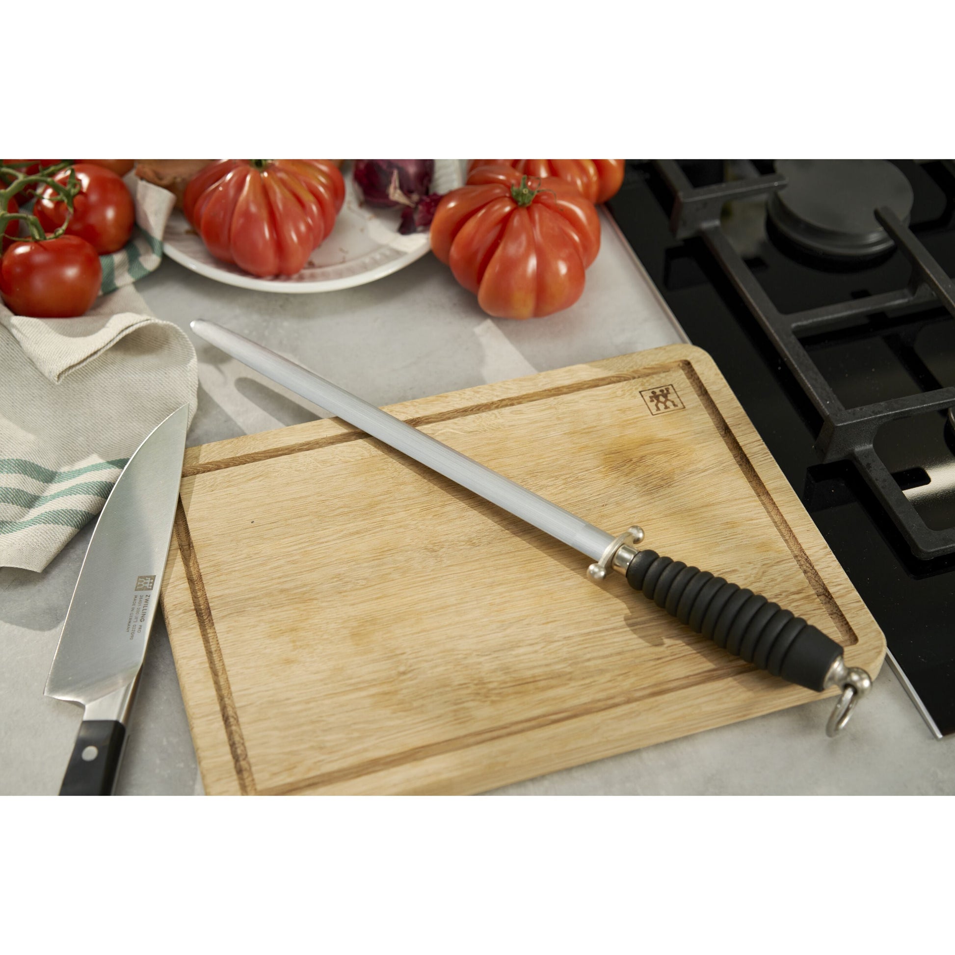 ZWILLING Sharpening Steel 31cm - Black Handle-Sharpening Ston-DECOROLALA