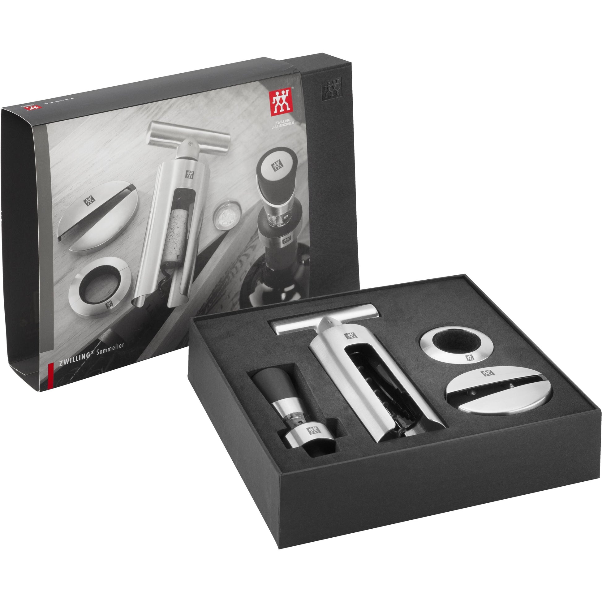 ZWILLING Sommelier 4 Piece Sommelier Set, Silver-Cocktail-DECOROLALA