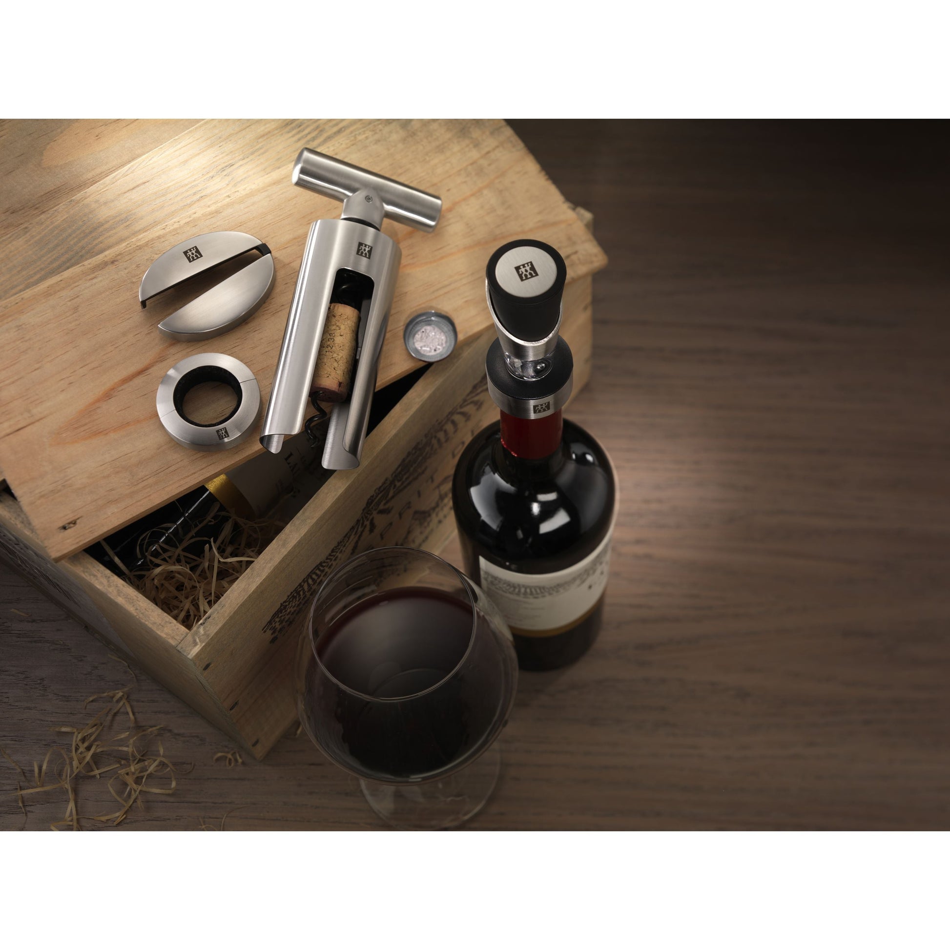 ZWILLING Sommelier 4 Piece Sommelier Set, Silver-Cocktail-DECOROLALA