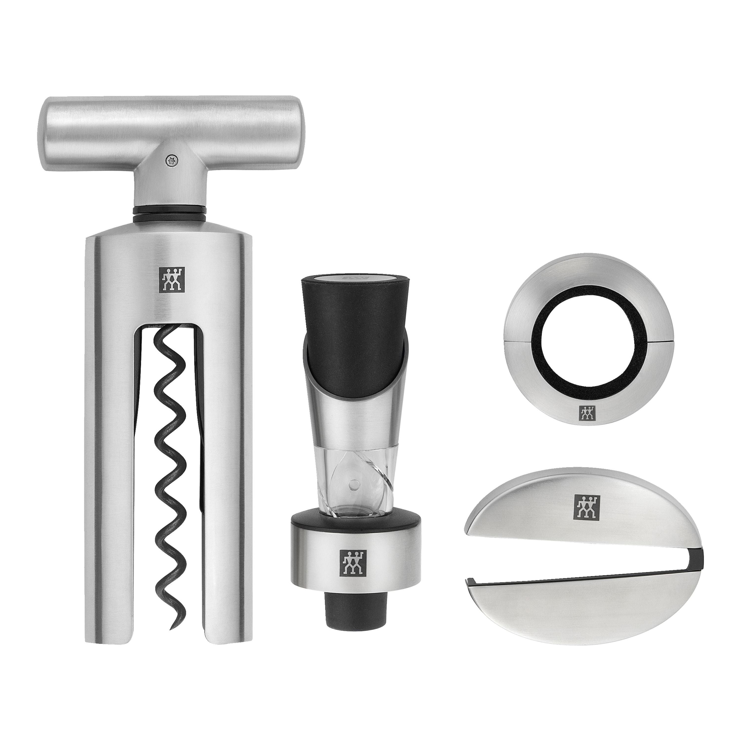ZWILLING Sommelier 4 Piece Sommelier Set, Silver-Cocktail-DECOROLALA