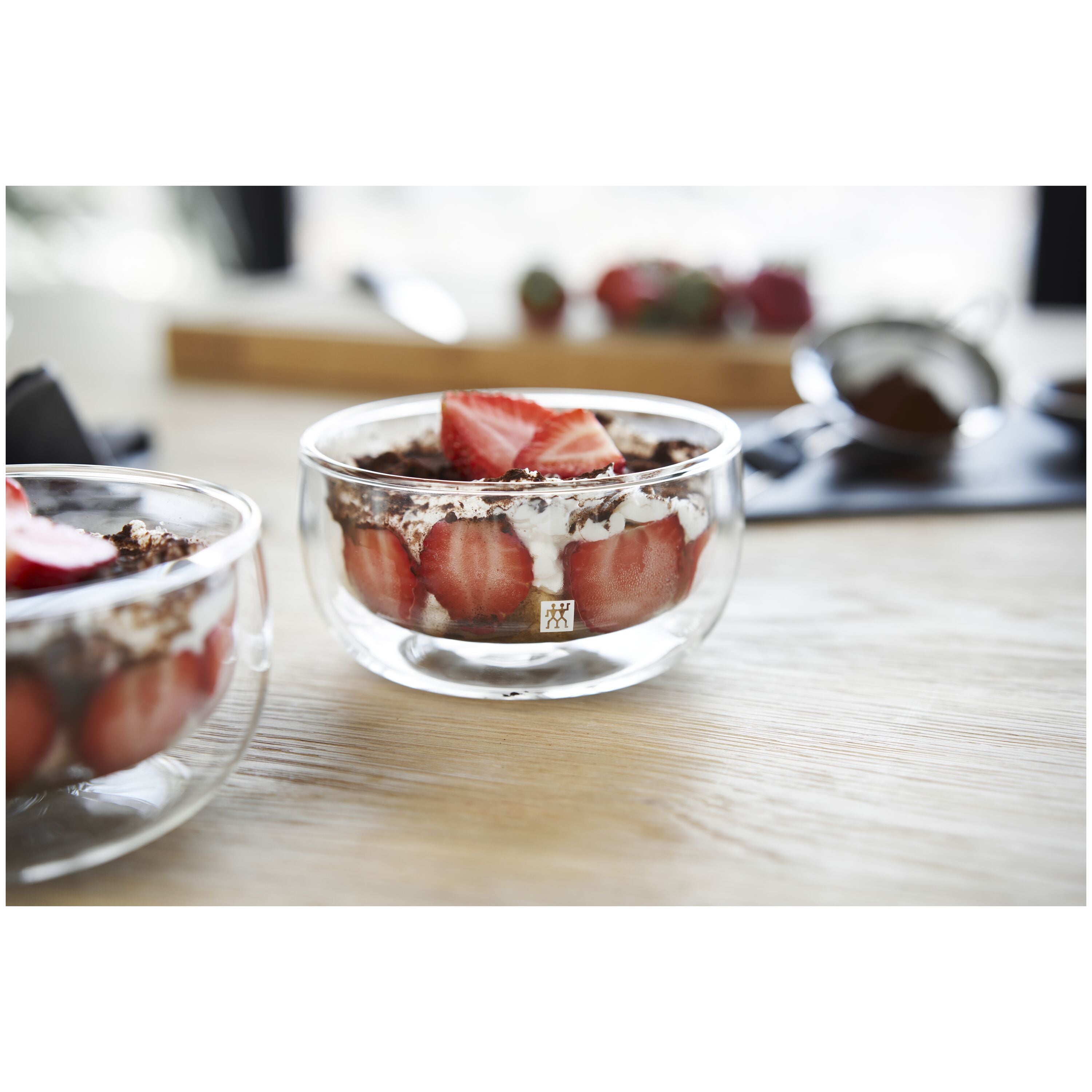 ZWILLING Sorrento 2 Piece Double-Wall Glass Bowl Set, Transparent-Dinnerware-DECOROLALA