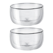 ZWILLING Sorrento 2 Piece Double-Wall Glass Bowl Set, Transparent-Dinnerware-DECOROLALA