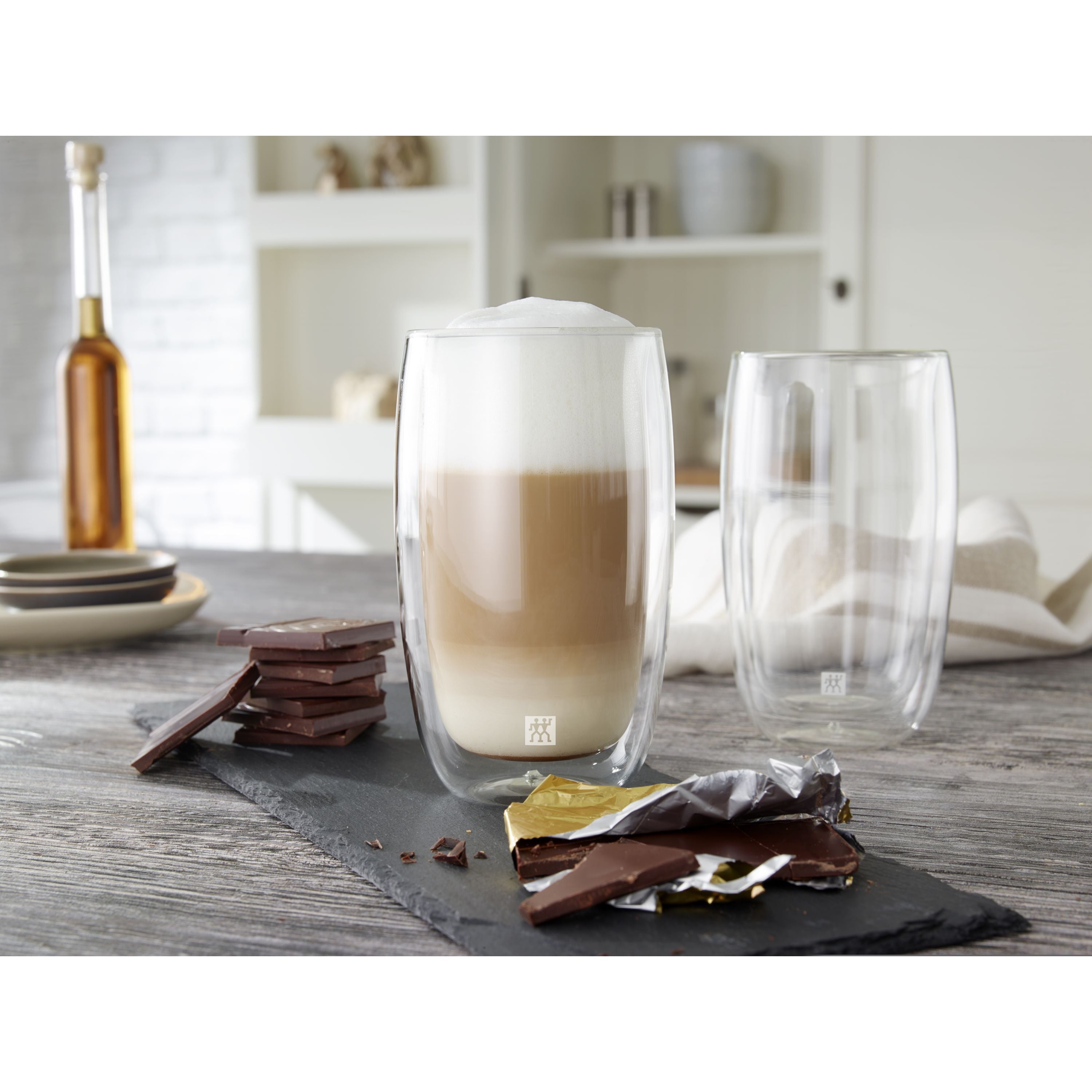 ZWILLING Sorrento 2 Piece Latte Glass Set, Transparent-Coffee-DECOROLALA