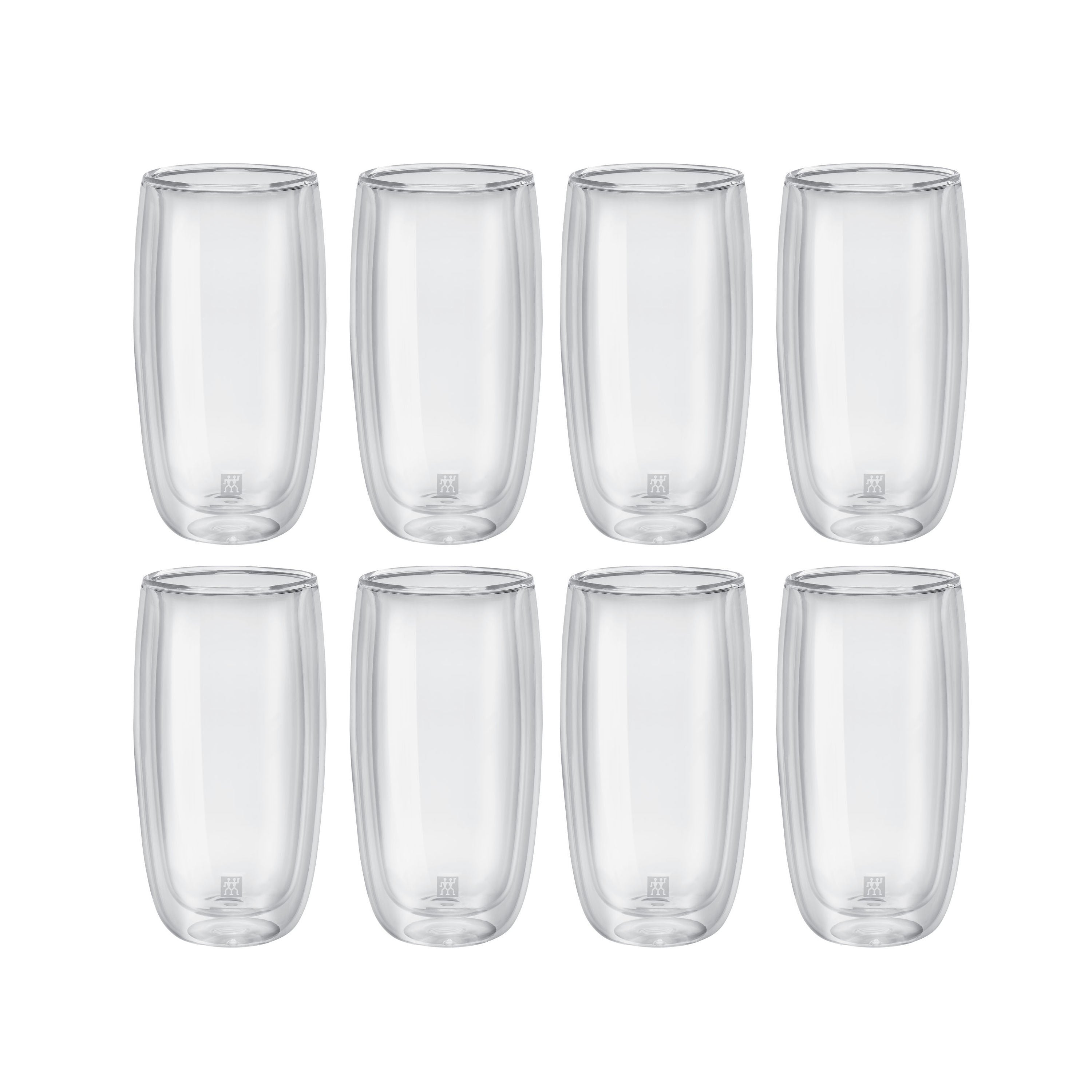 ZWILLING Sorrento 8 Piece Beverage Glass Set - Value Pack, Transparent-Drinkware Set-DECOROLALA
