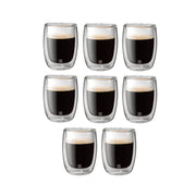 ZWILLING Sorrento 8 Piece Coffee Glass Set - Value Pack, Transparent-Coffee-DECOROLALA
