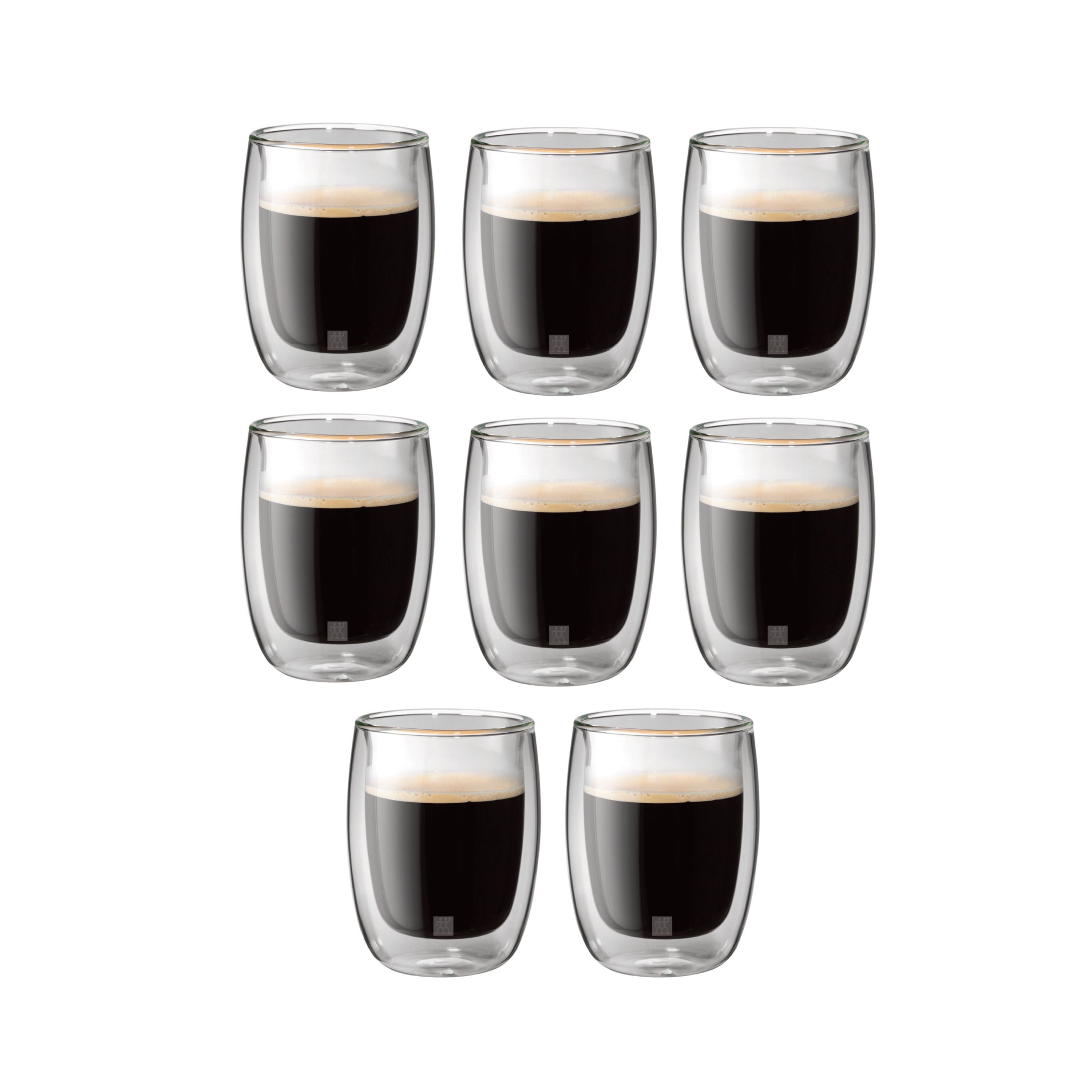 ZWILLING Sorrento 8 Piece Coffee Glass Set - Value Pack, Transparent-Coffee-DECOROLALA