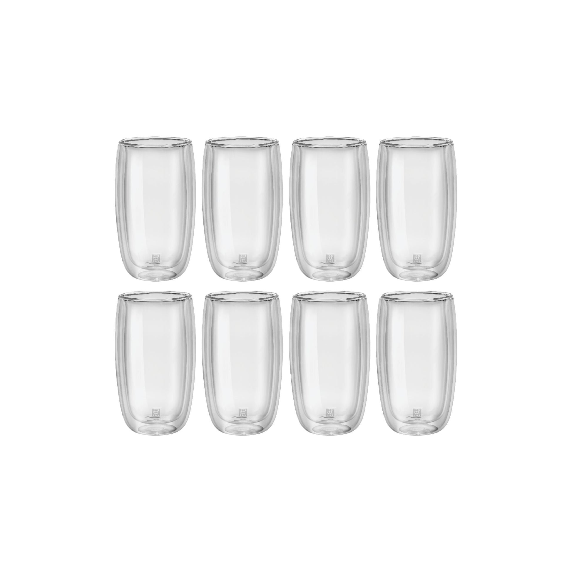 ZWILLING Sorrento 8 Piece Latte Glass Set - Value Pack, Transparent-Coffee-DECOROLALA