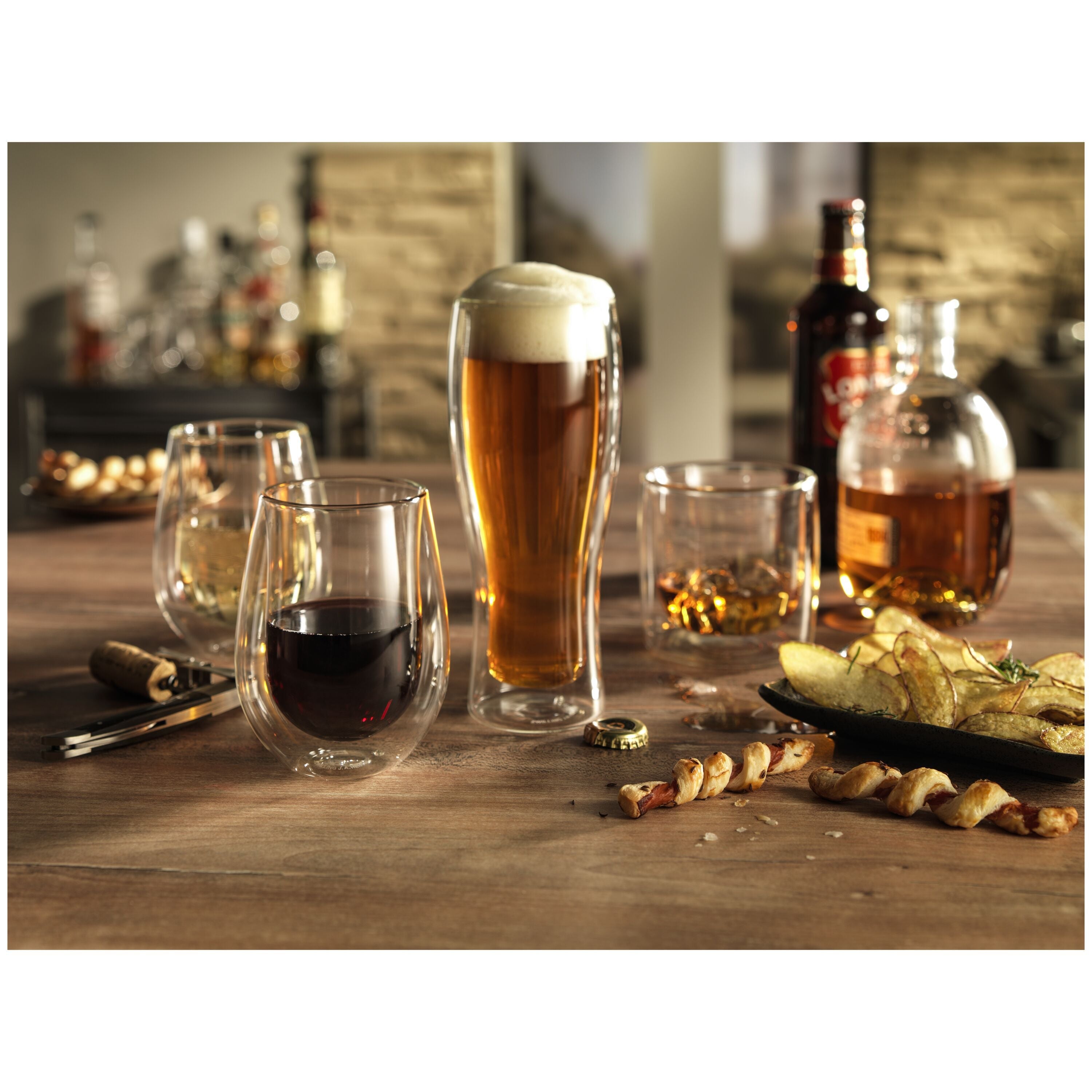 ZWILLING Sorrento Bar 2 Piece Beer Glass Set, Transparent-Glasses-DECOROLALA
