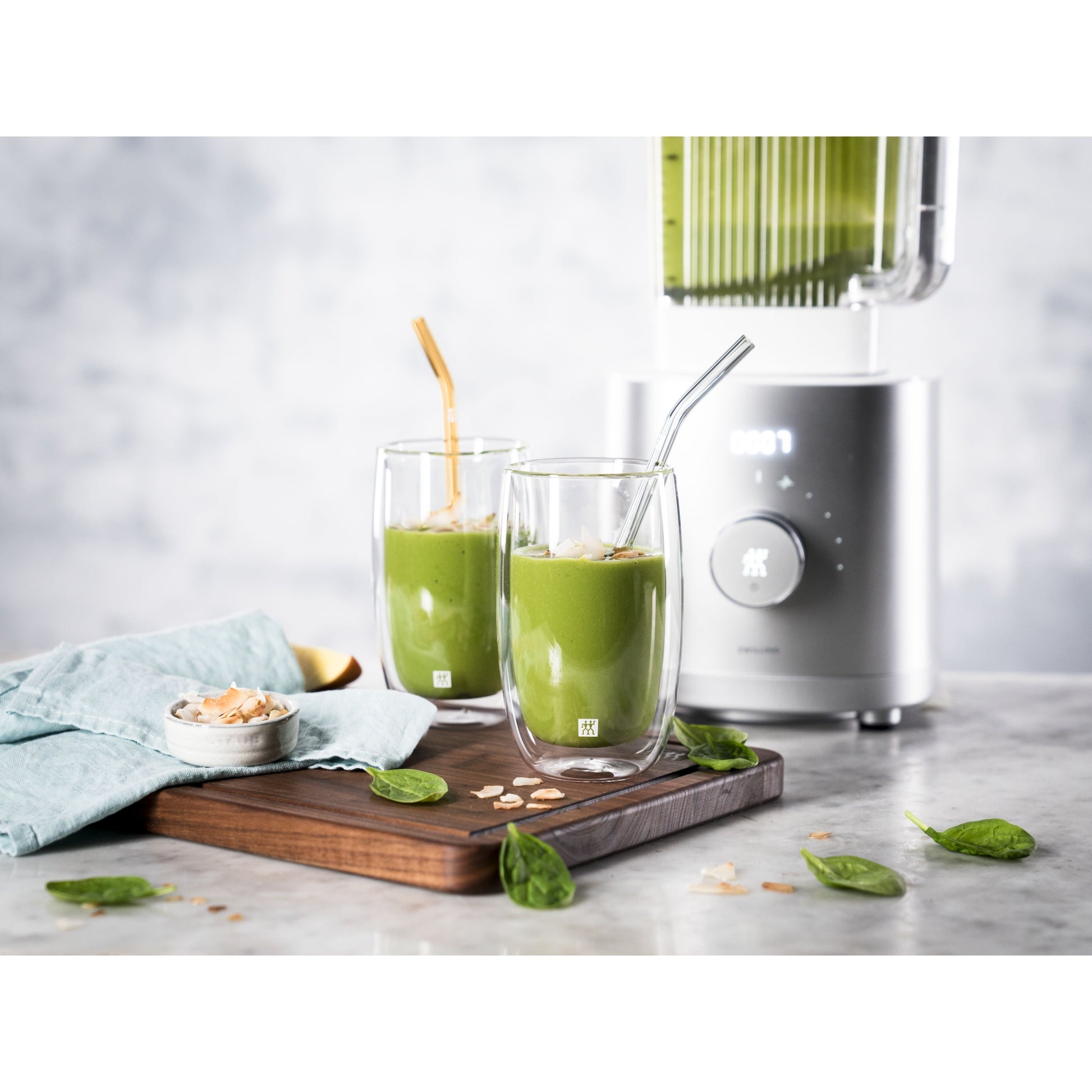 ZWILLING Sorrento Glass Straws Set - 4 Pack-DECOROLALA