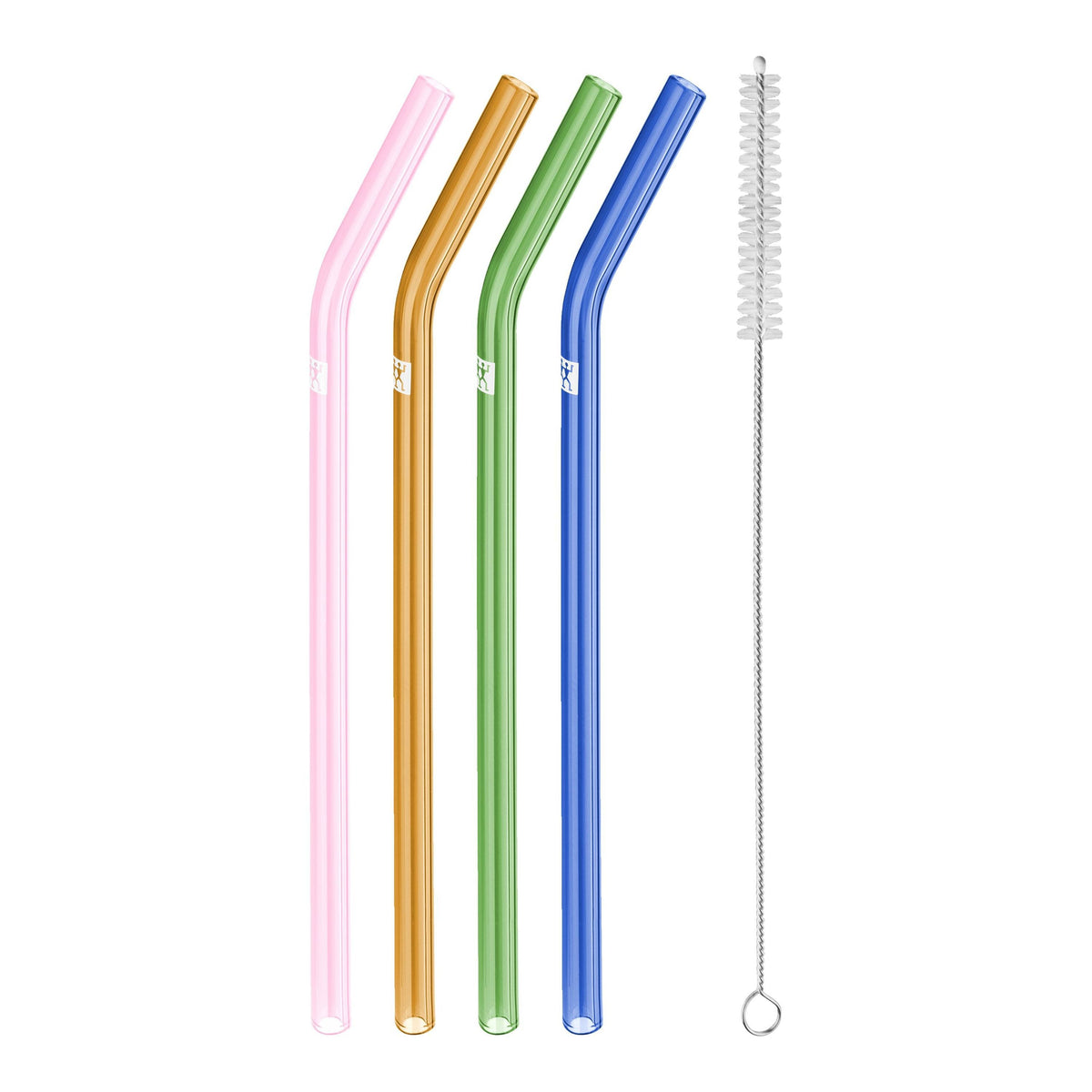 ZWILLING Sorrento Glass Straws Set - 4 Pack-Kitchen Accessories-DECOROLALA