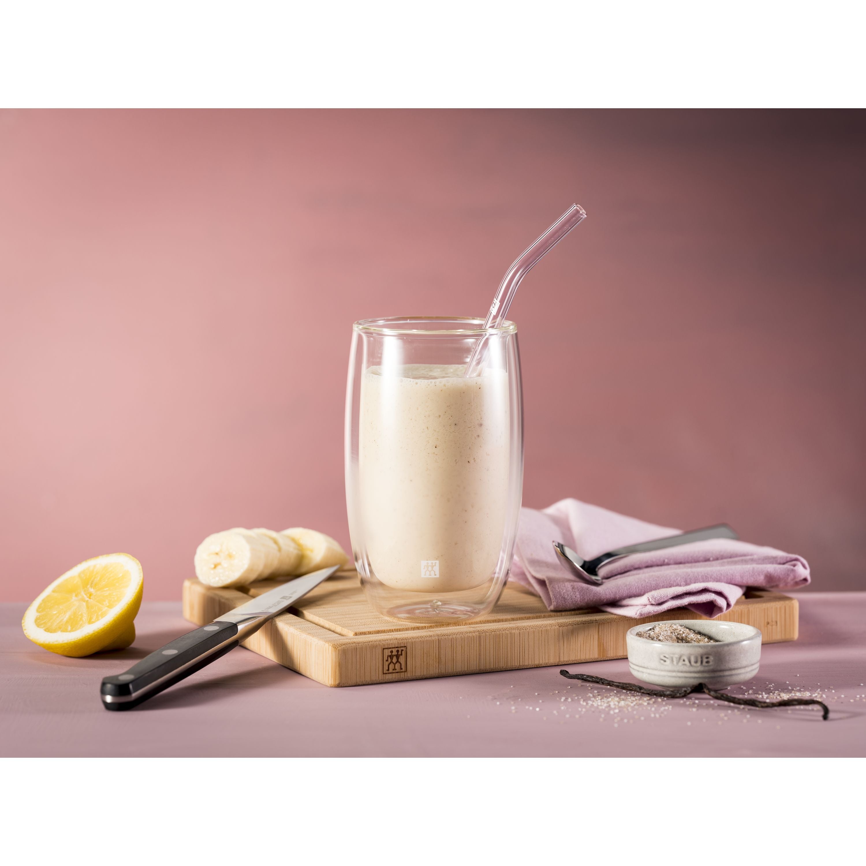 ZWILLING Sorrento Glass Straws Set 4pc 23cm-DECOROLALA