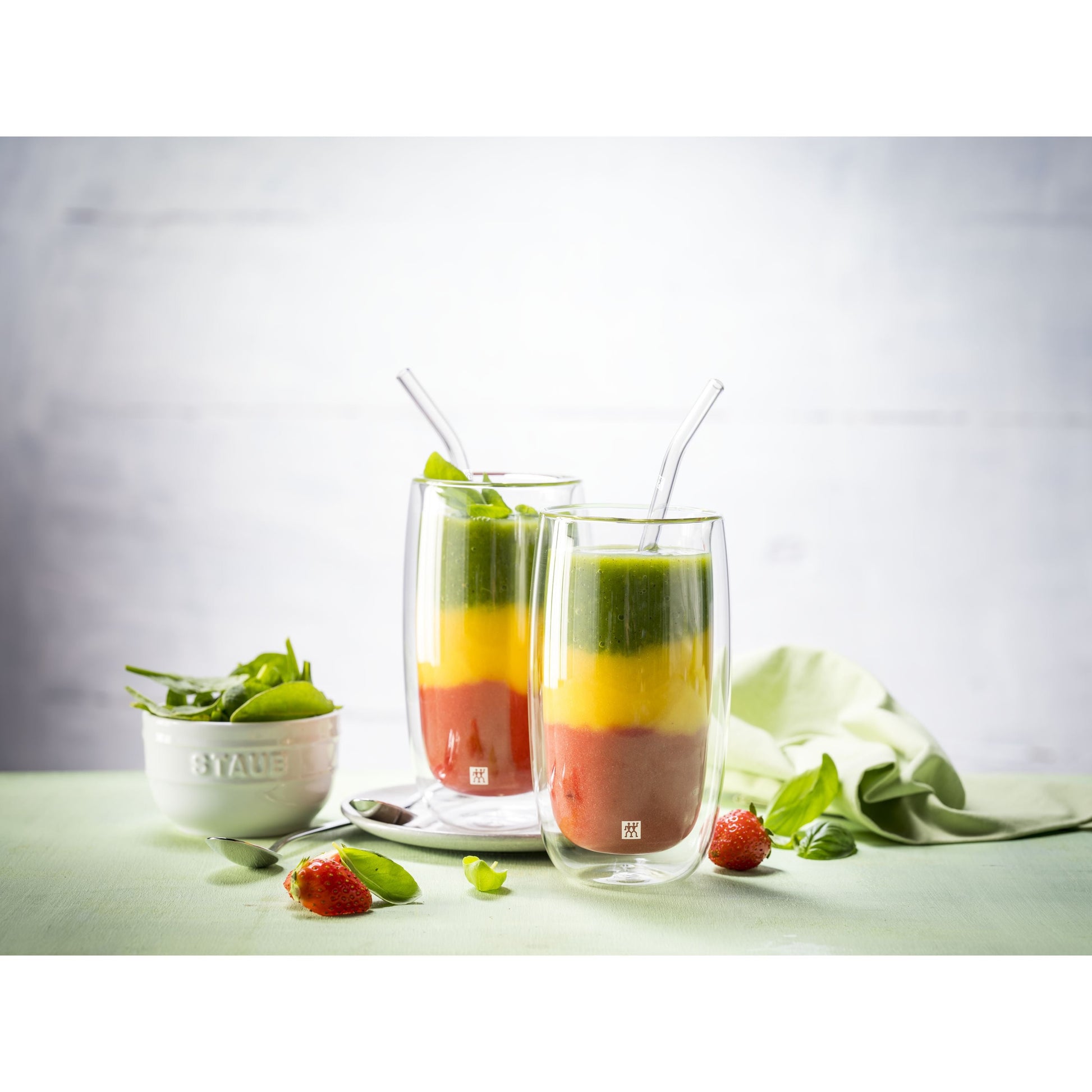 ZWILLING Sorrento Glass Straws Set 4pc 23cm-DECOROLALA