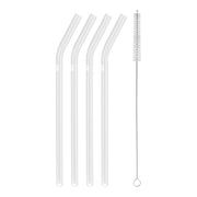 ZWILLING Sorrento Glass Straws Set 4pc 23cm-DECOROLALA