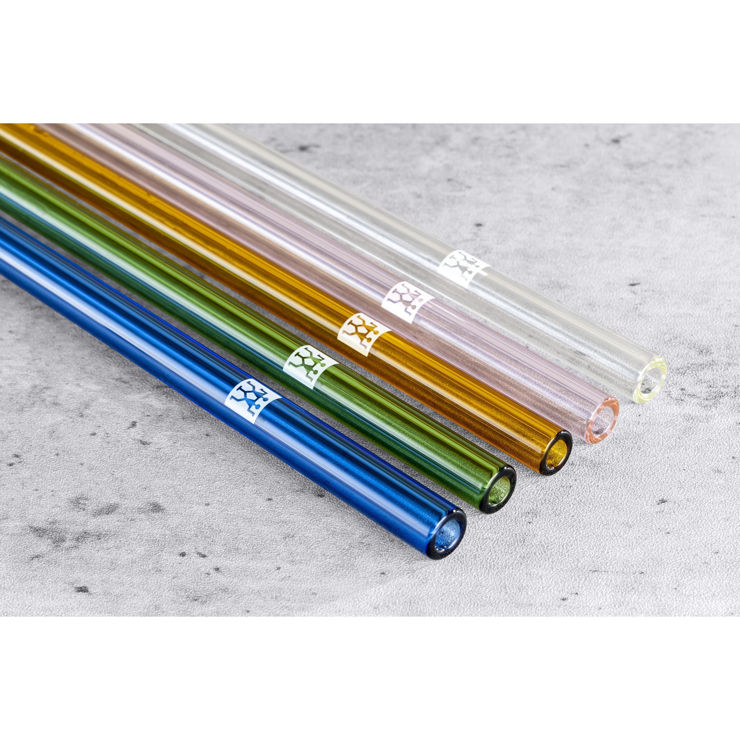 ZWILLING Sorrento Glass Straws Set - 4pc Reusable-DECOROLALA