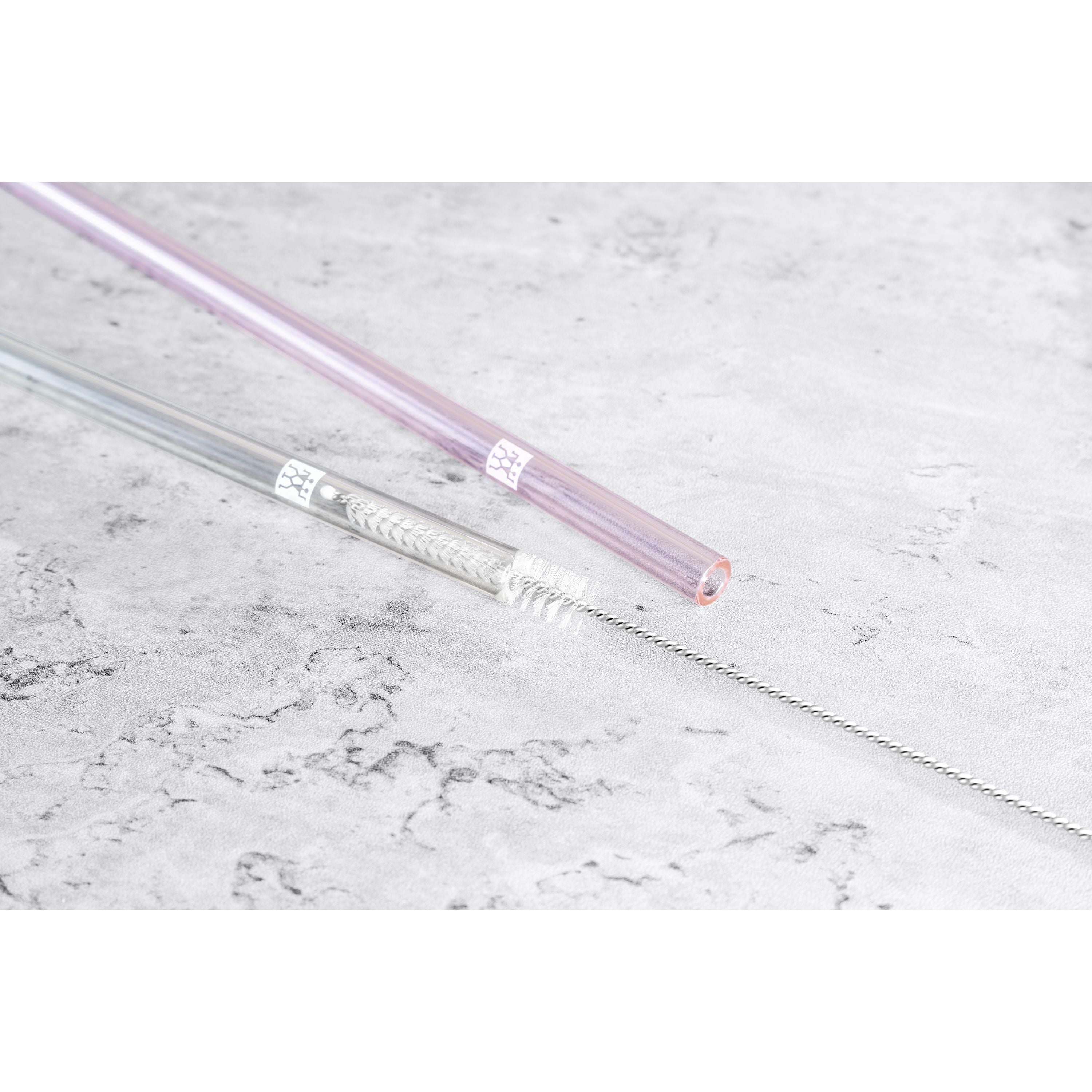 ZWILLING Sorrento Glass Straws Set - 4pc Reusable-DECOROLALA