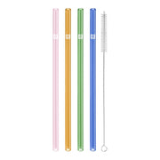 ZWILLING Sorrento Glass Straws Set - 4pc Reusable-DECOROLALA