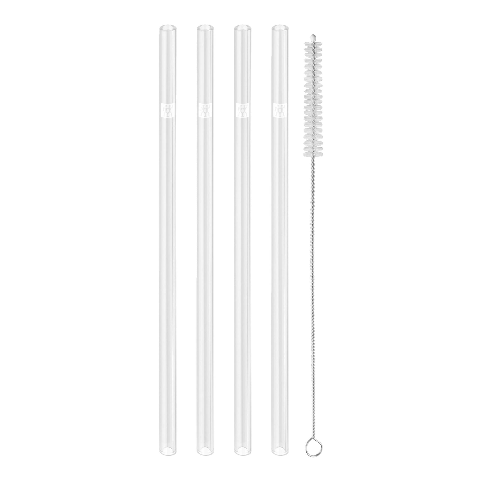 ZWILLING Sorrento Glass Straws Set of 4-Kitchen Accessories-DECOROLALA