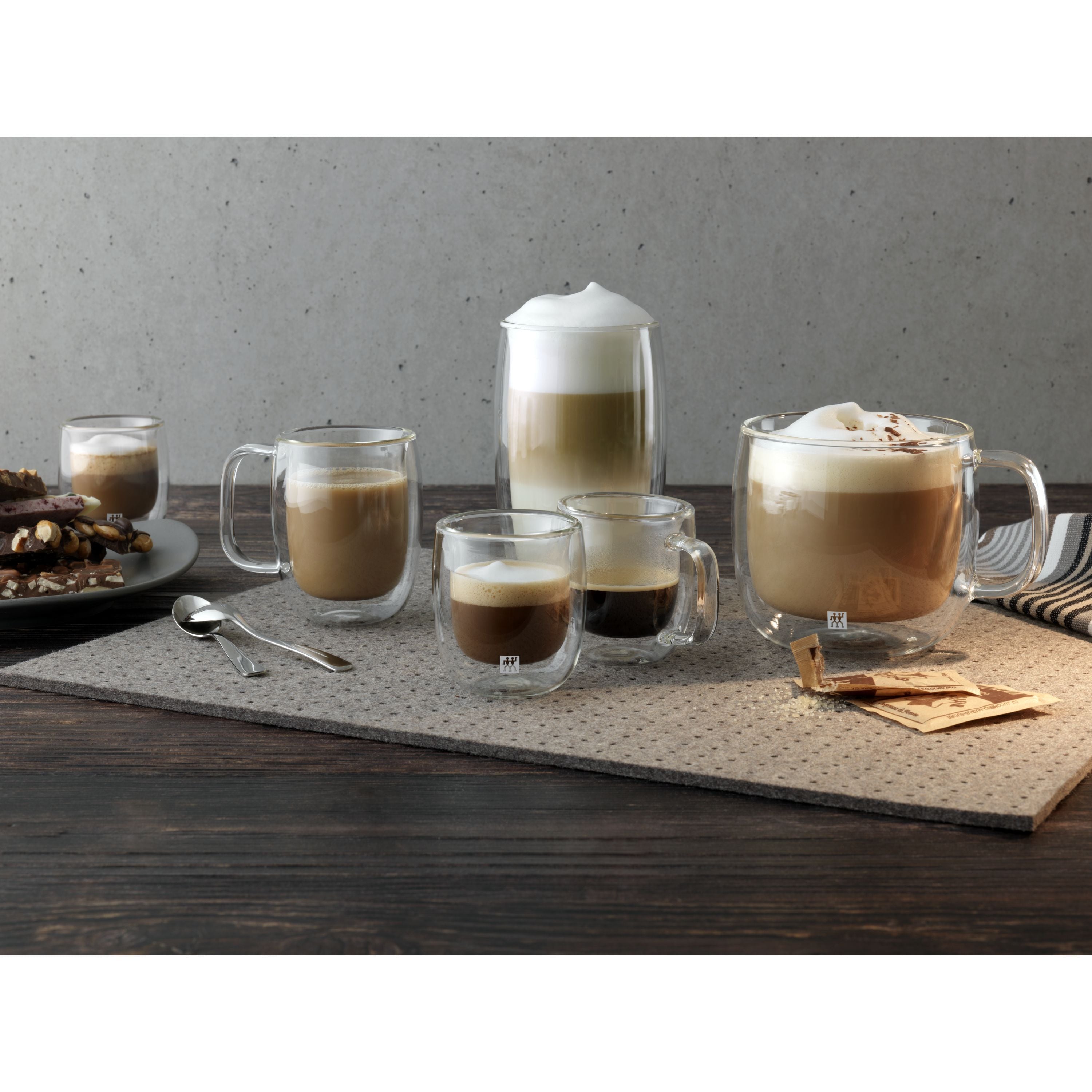 ZWILLING Sorrento Plus 2 Piece Espresso Glass Set, Transparent-Espresso Machine-DECOROLALA