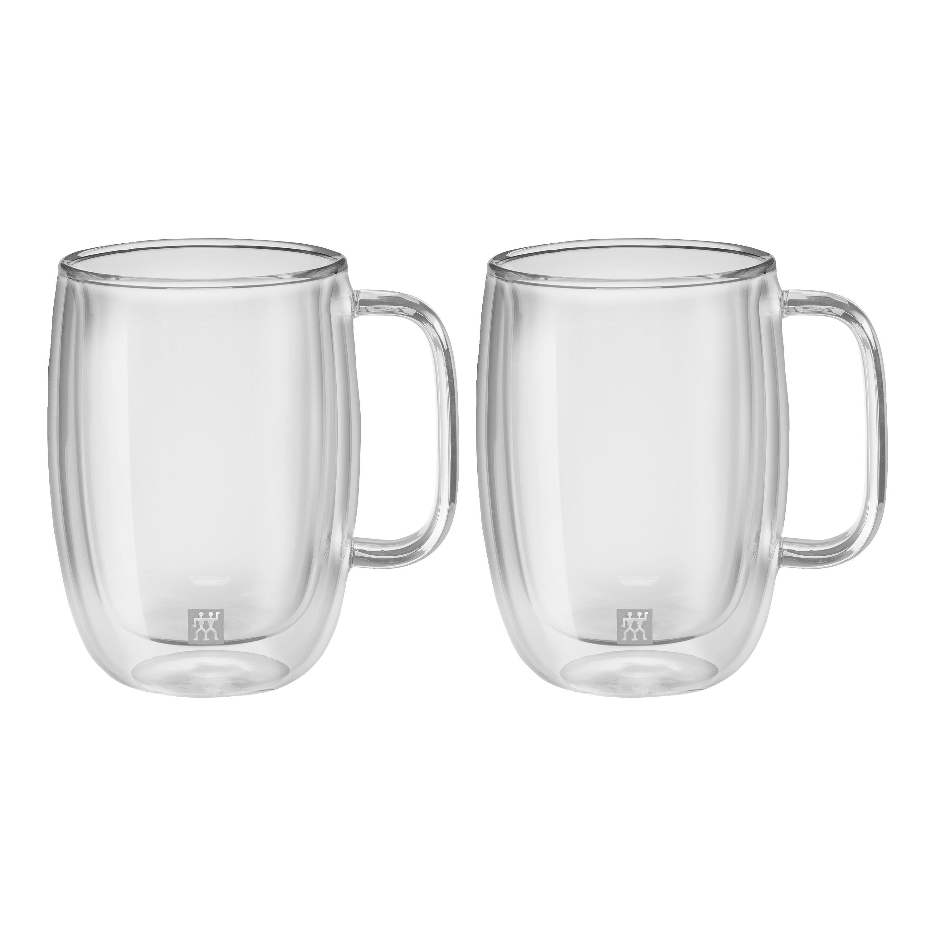 ZWILLING Sorrento Plus 2 Piece Latte Glass Set, Transparent-Coffee-DECOROLALA