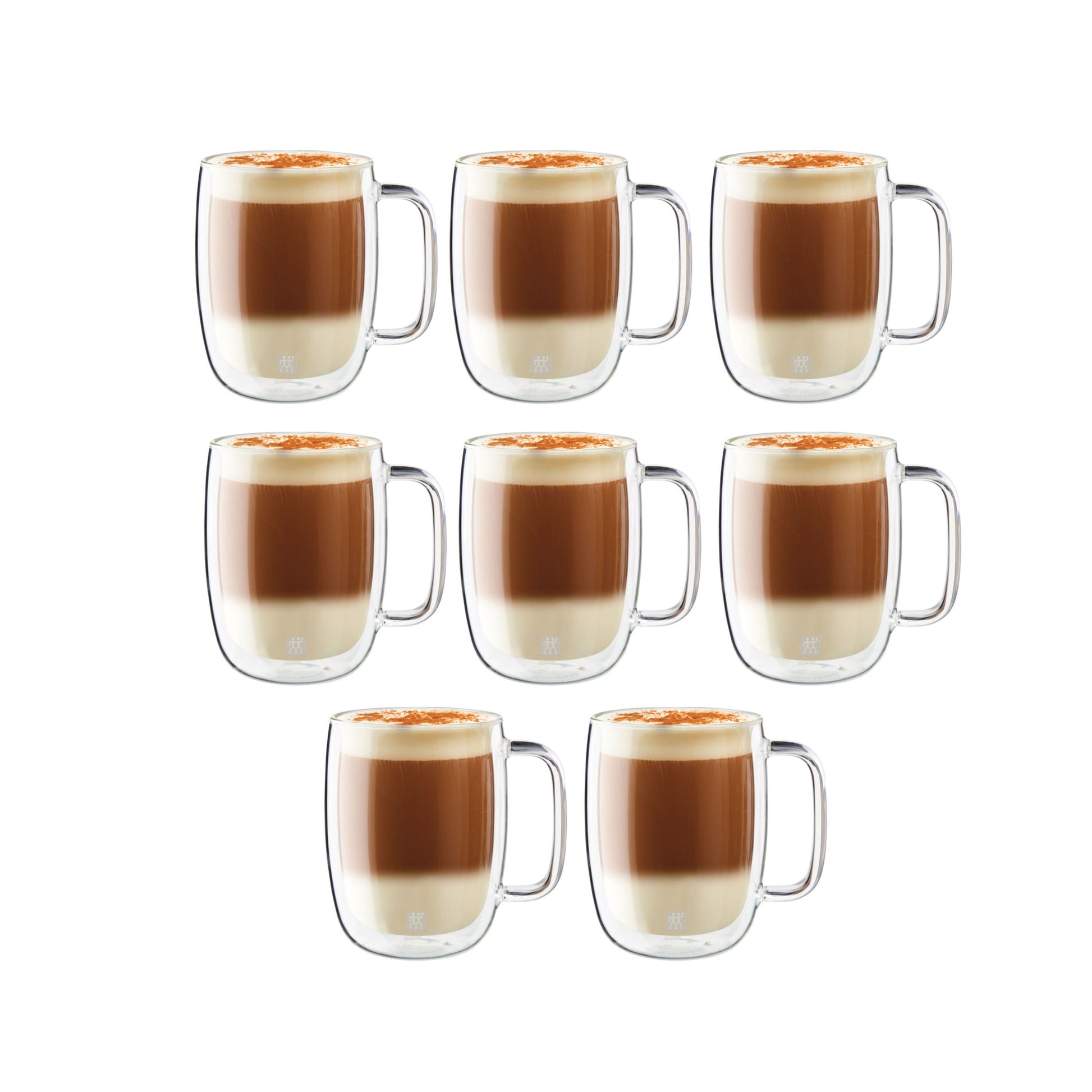 ZWILLING Sorrento Plus 8 Piece Latte Mug Set - Value Pack, Transparent-Mug-DECOROLALA