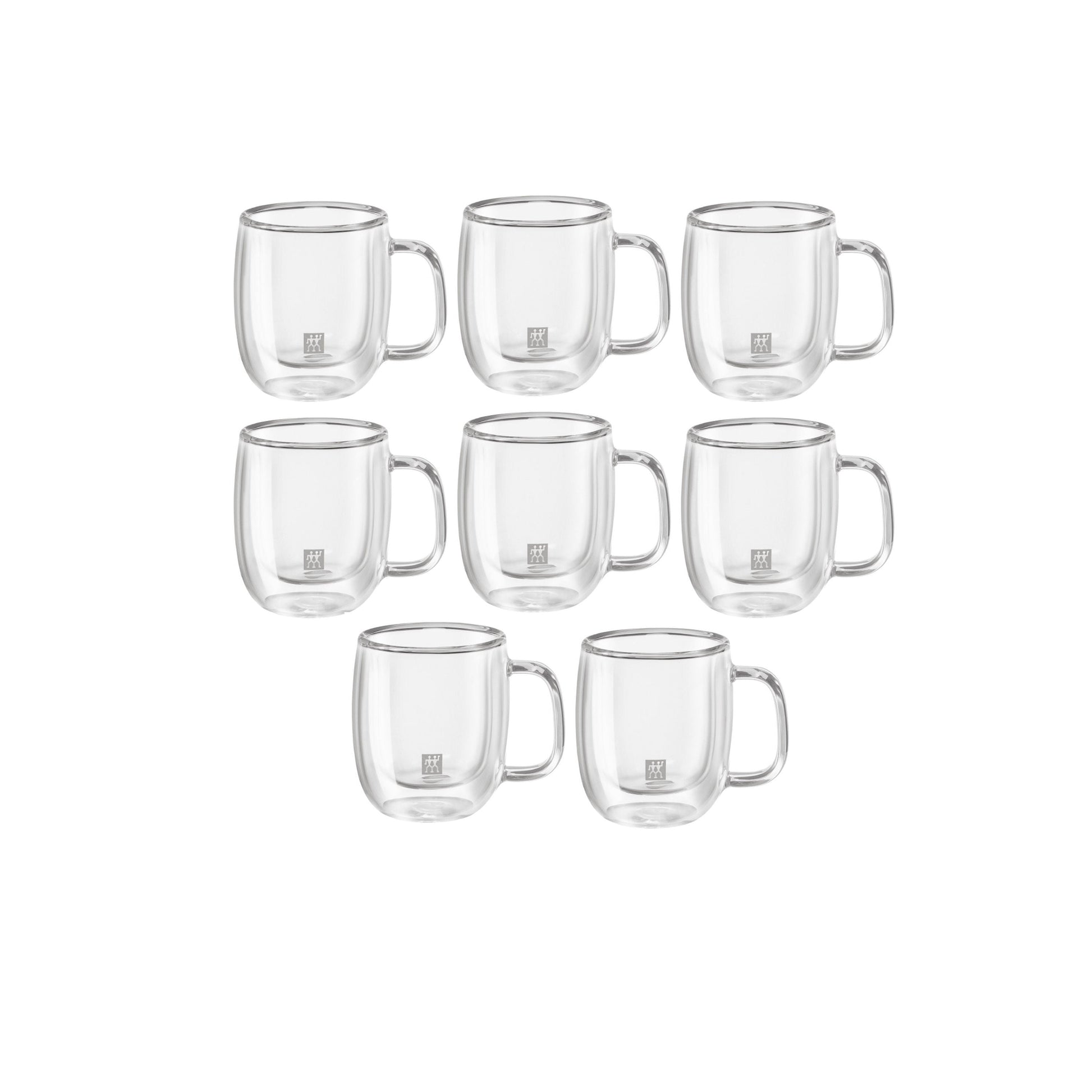 ZWILLING Sorrento Plus 8pc Espresso Mug Set - Clear-Espresso Machine-DECOROLALA