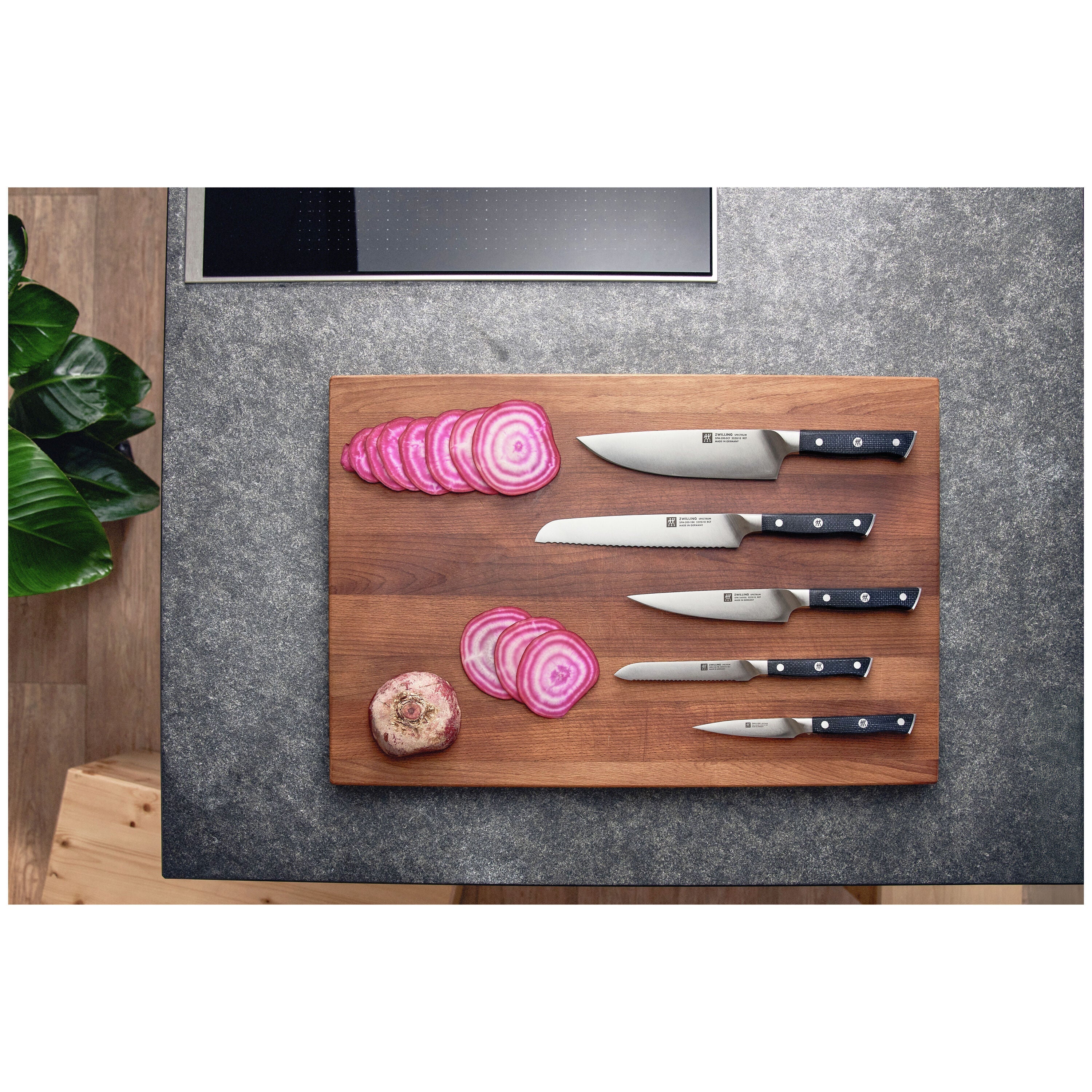 ZWILLING Spectrum 6 Piece, Knife Block Set, Black-Knife Set-DECOROLALA